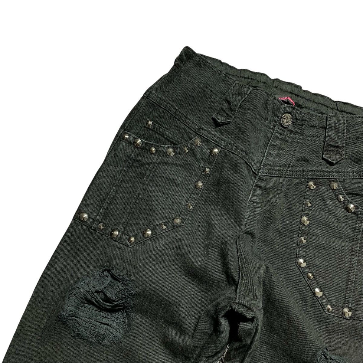 Japanese Brand Algonquins Scrunch Pants Distressed Print On The Butt Size US 30 / EU 46 - 6 Thumbnail