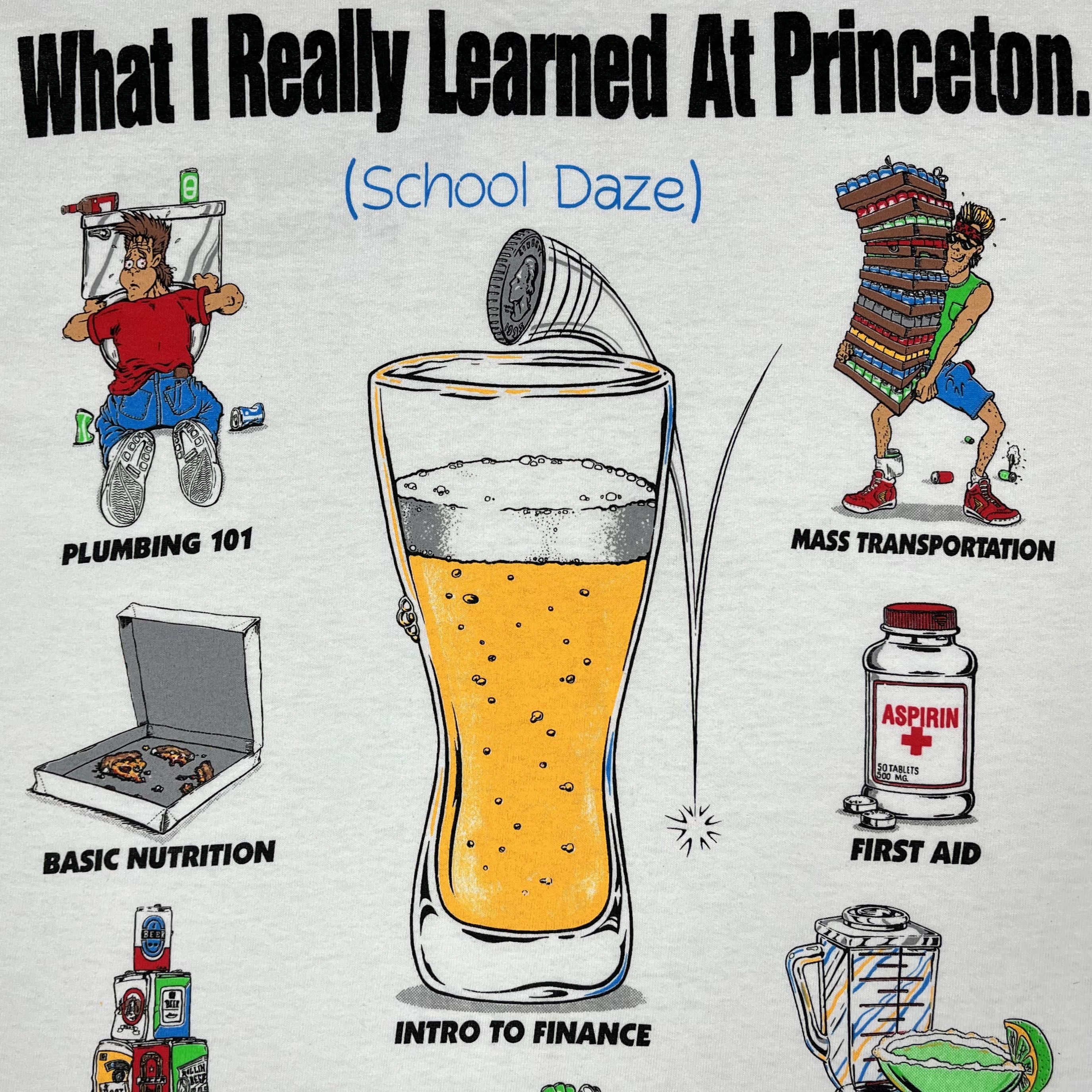 Vintage Vintage “What I Really Learned At Princeton” T Shirt 1994 Size US XL / EU 56 / 4 - 9 Thumbnail