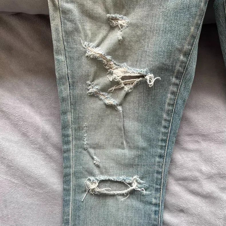 Saint Laurent Paris Saint Laurent Paris Destroyed jeans Size 24" / US 00 / IT 34 - 4 Thumbnail