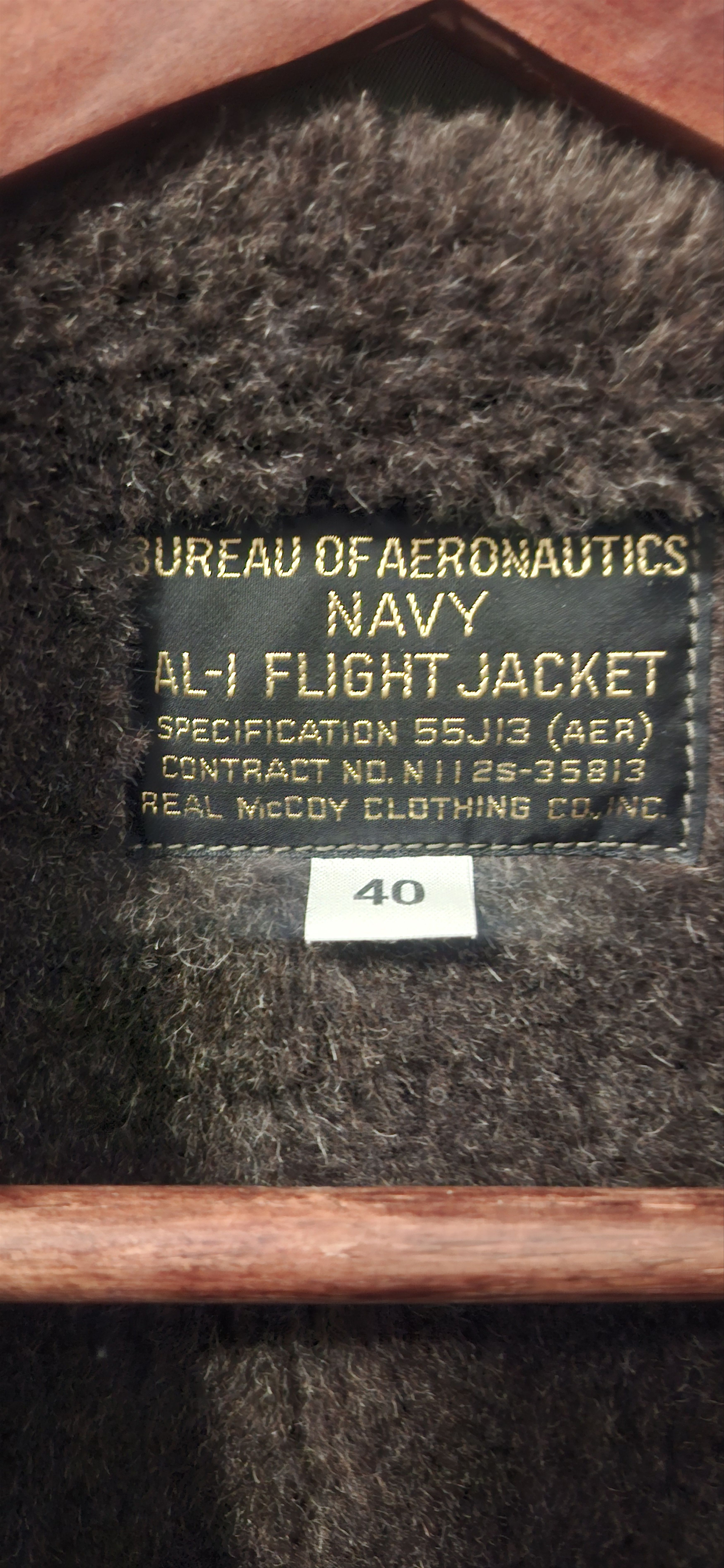 The Real McCoy's USN AL-1 FLIGHT JACKET Size US M / EU 48-50 / 2 - 4 Thumbnail