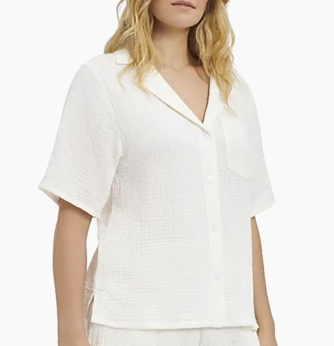 Ugg UGG Vivienne Cotton Gauze Pyjama Shirt Nimbus ( M ) Size M / US 6-8 / IT 42-44 - 6 Thumbnail