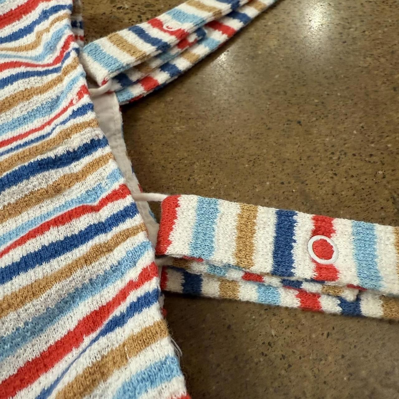 Designer Vintage Kids Striped Overall Shorts Size US 26 / EU 42 - 3 Thumbnail