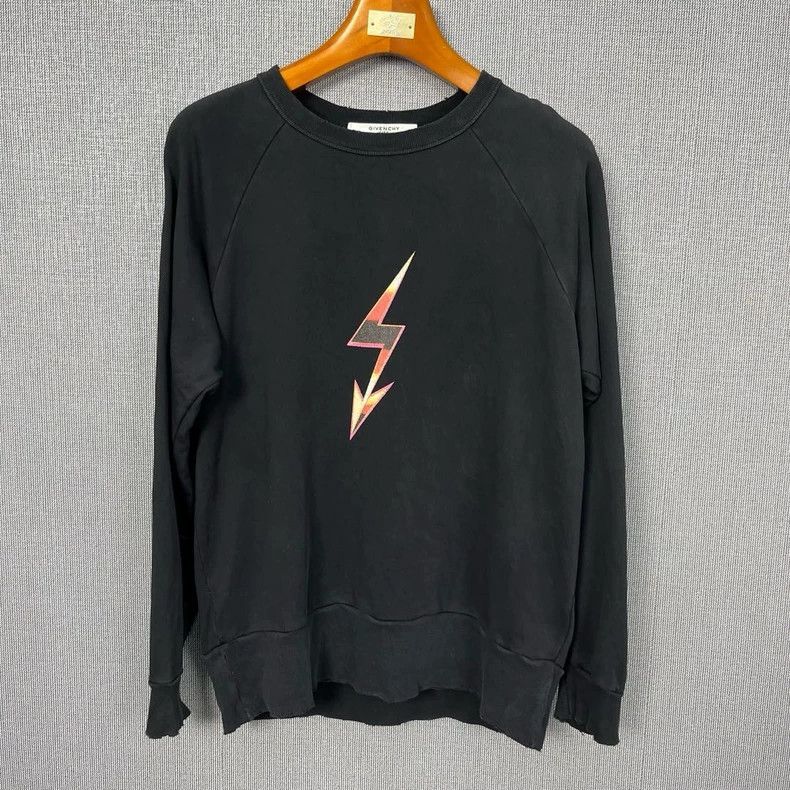 Givenchy Givenchy Black Lightning Pullover Hoodie, Size M, 98 Size US M / EU 48-50 / 2 - 1 Thumbnail