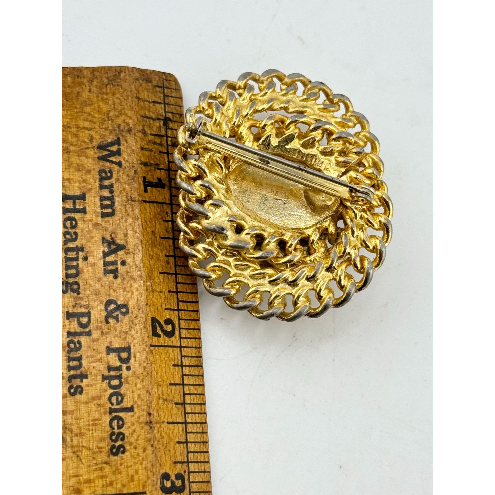 Vintage Vintage pearl chain brooch pin Size ONE SIZE - 4 Thumbnail