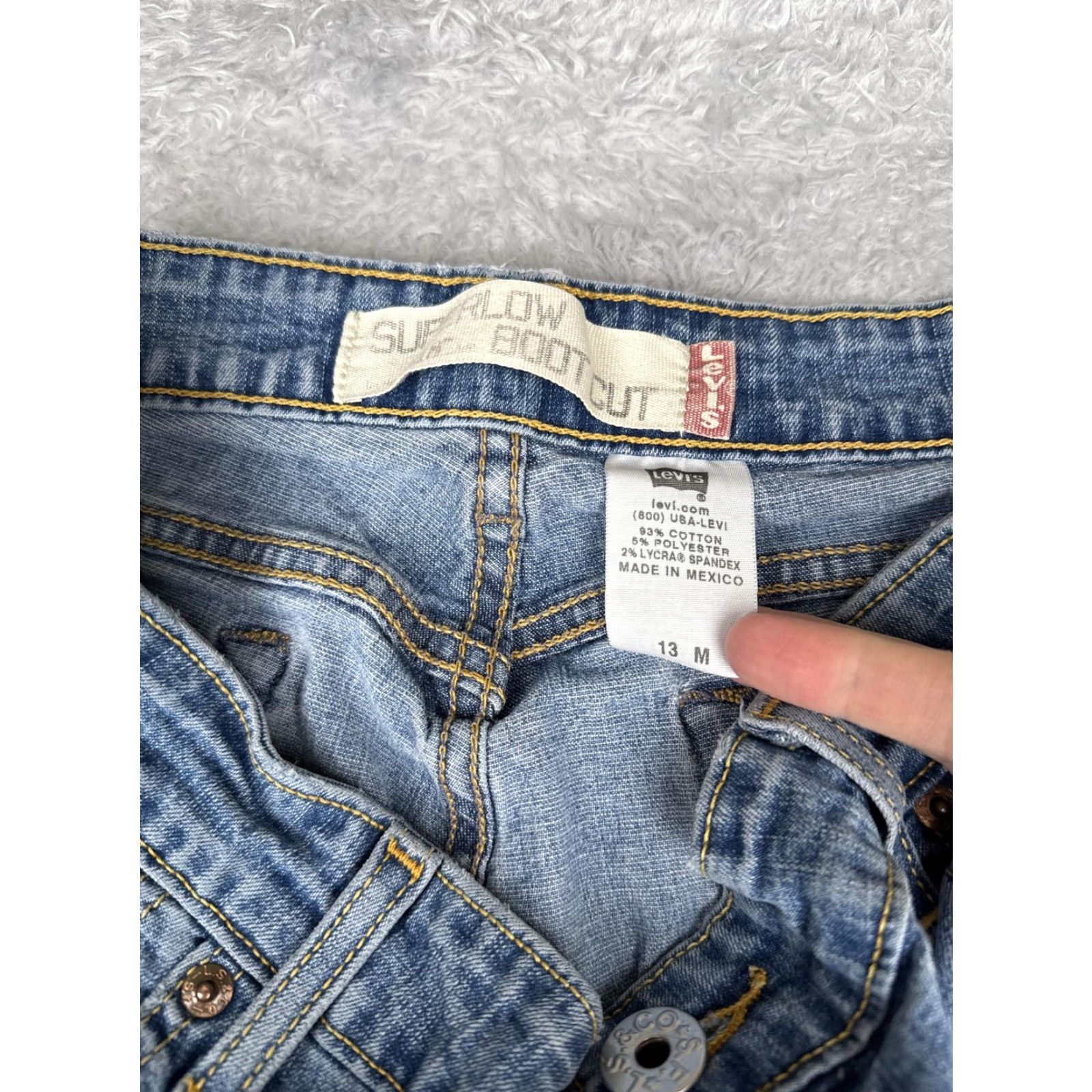 Levi's Levi's Jeans Bootcut 5-Pocket Denim Junior 13M Medium Wash Blue Stretch 31x31 Size 34" / US 12 / IT 48 - 6 Thumbnail