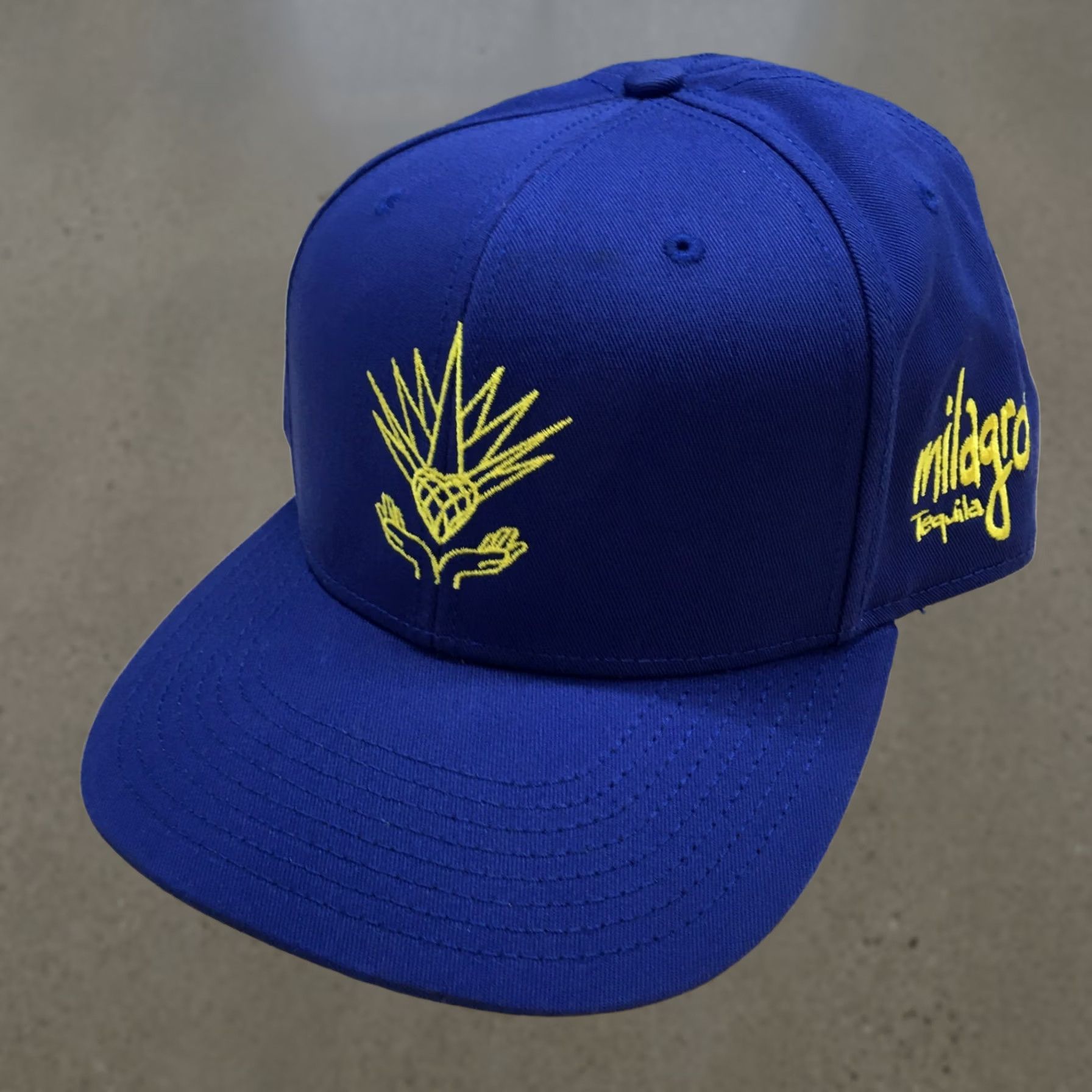 Vintage Otto Milagro Snapback Hat Mens Blue One Size Flat Brim Embroidered Logo Size ONE SIZE - 1 Thumbnail
