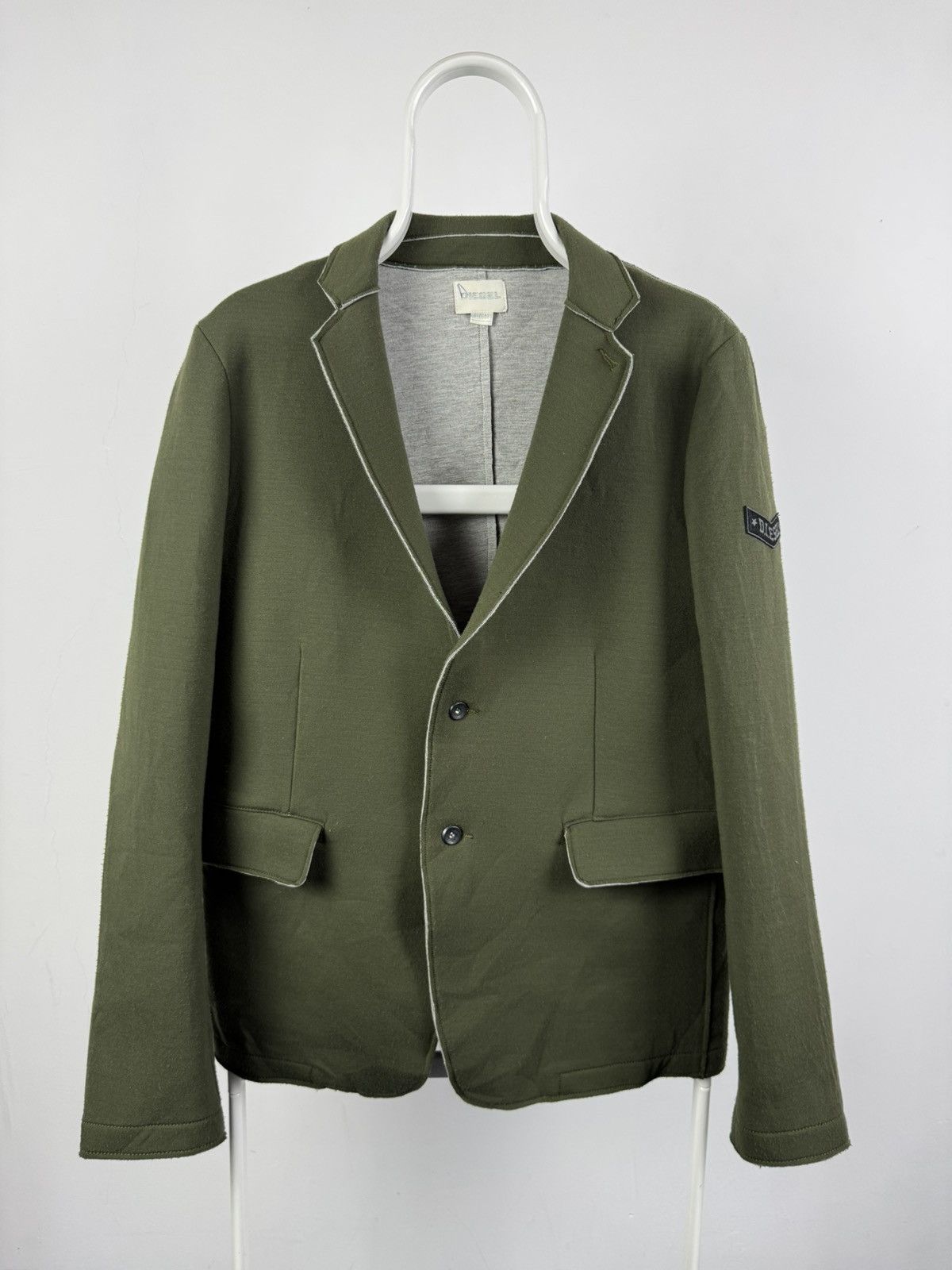 Diesel Vintage Diesel Neoprene Blazer Jacket Size M / US 6-8 / IT 42-44 - 1 Thumbnail
