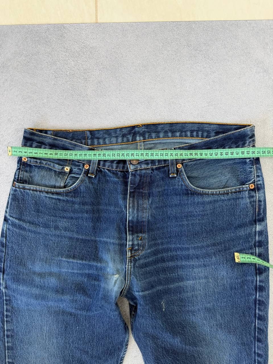 Hedi Slimane 2000s Hedi Slimane Style Washed Faded Denim Jeans Size US 32 / EU 48 - 14 Thumbnail
