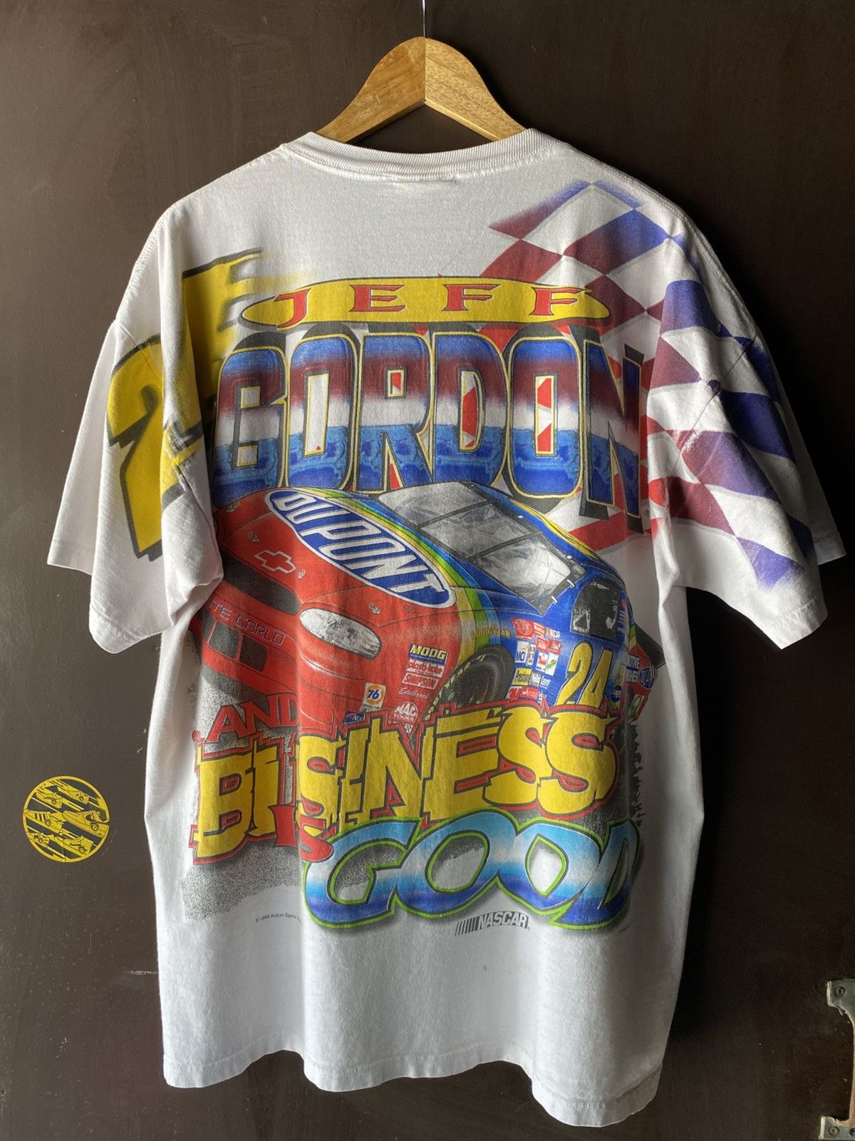 NASCAR SOLD OUT📌 Vintage AOP Nascar Jeff Gordon Winning business 24 Size US L / EU 52-54 / 3 - 4 Thumbnail
