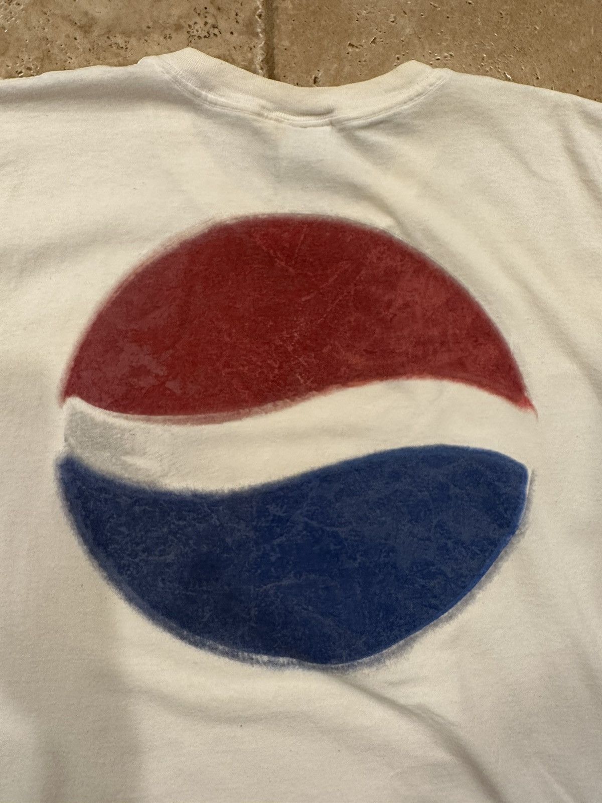 Pepsi × Vintage Vintage Pepsi White Logo Short Sleeve T-Shirt Size US XL / EU 56 / 4 - 11 Thumbnail