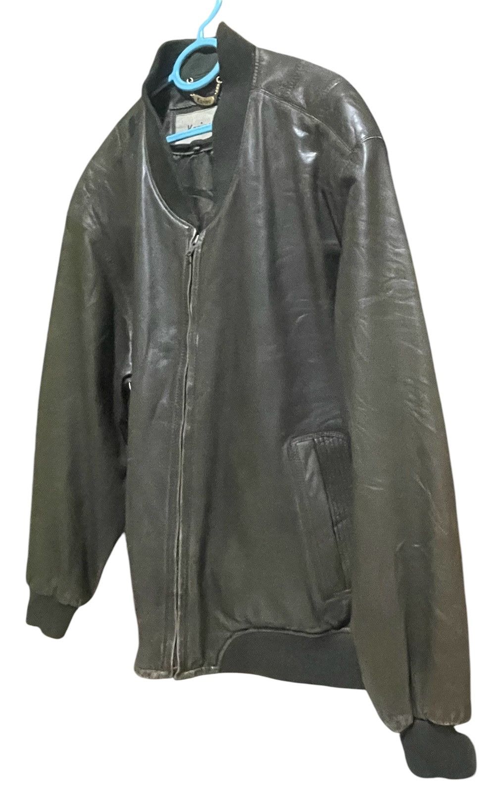 Designer LEATHER BOMBA JACKET Size US XL / EU 56 / 4 - 4 Thumbnail