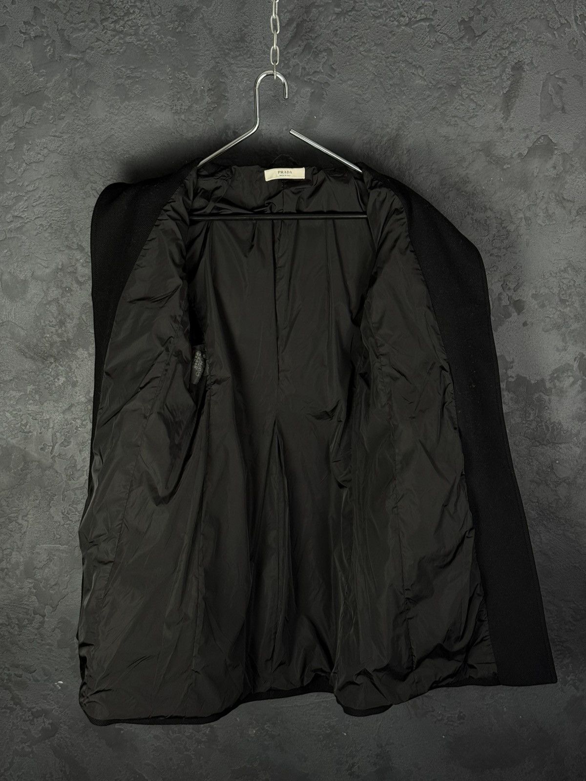 Prada 2000s Prada Women’s Black Buckled Wool Long Duffle Coat Size S / US 4 / IT 40 - 14 Thumbnail