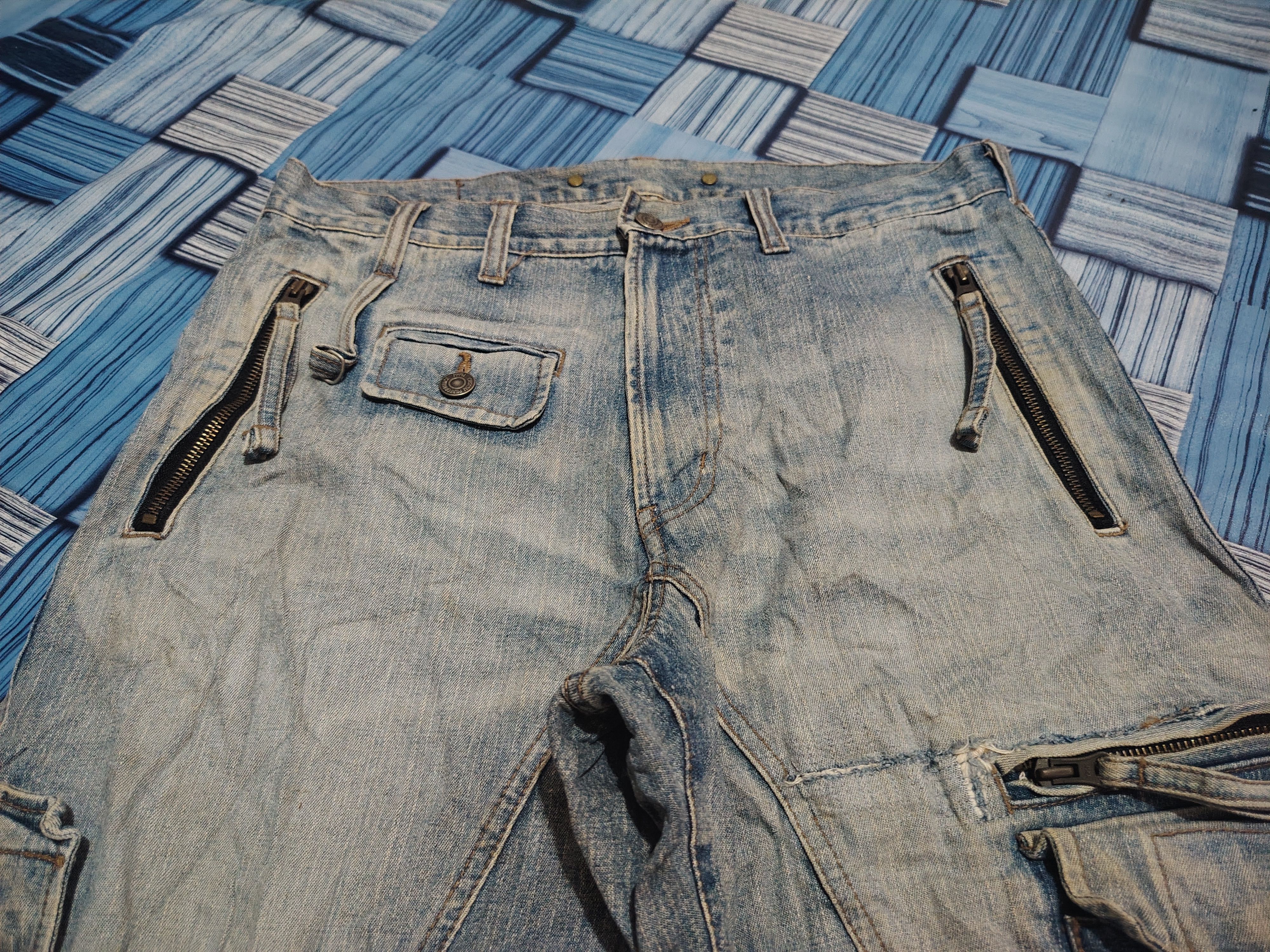 PPFM Japanese PPFM Cargo Tactical Distressed Pants Size US 32 / EU 48 - 4 Thumbnail