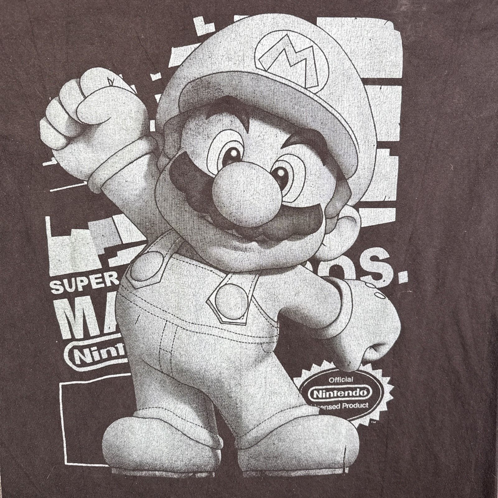 Nintendo Vintage Super Mario World Shirt Mens XL Black 90s Rap Tee Ca Size US XL / EU 56 / 4 - 6 Thumbnail
