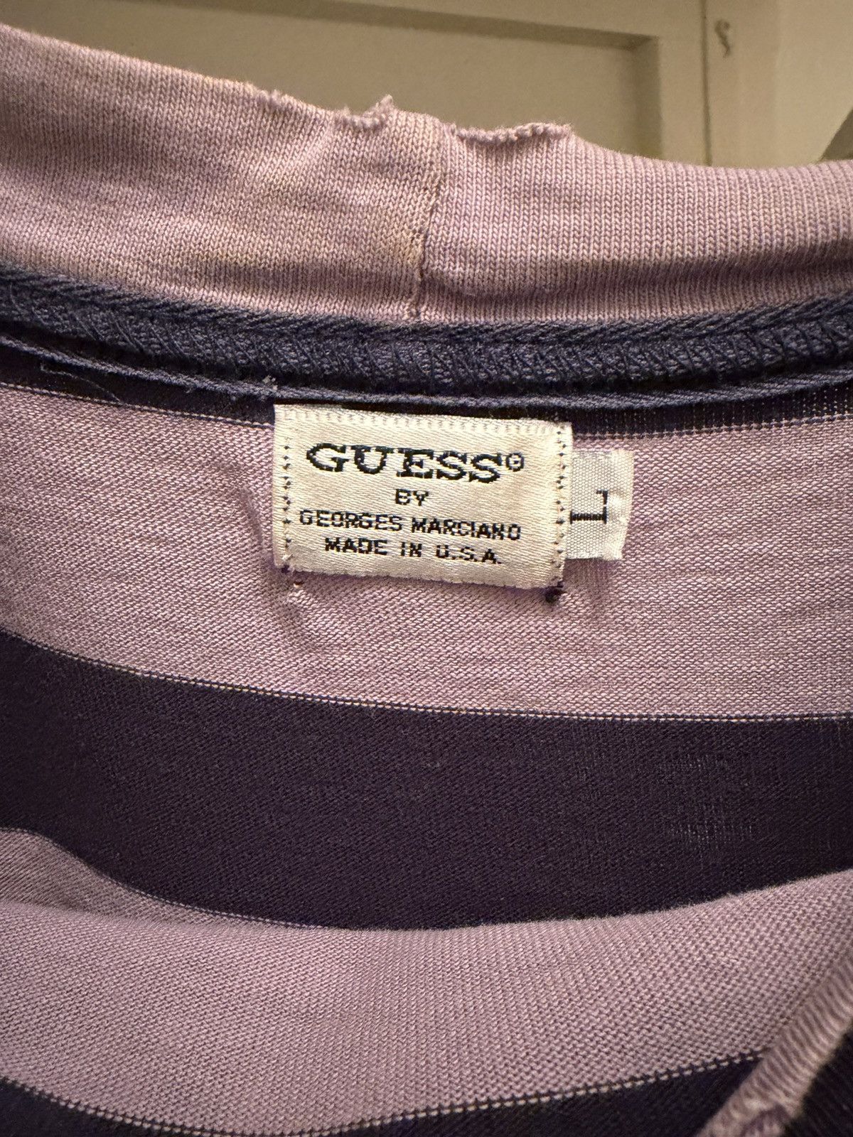 Guess Vintage Guess Striped Tee Size US L / EU 52-54 / 3 - 3 Thumbnail