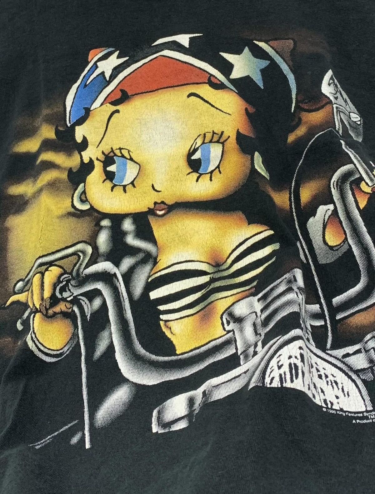 Anvil Vintage Betty Boof Motorcycle 1996 Size US L / EU 52-54 / 3 - 5 Thumbnail