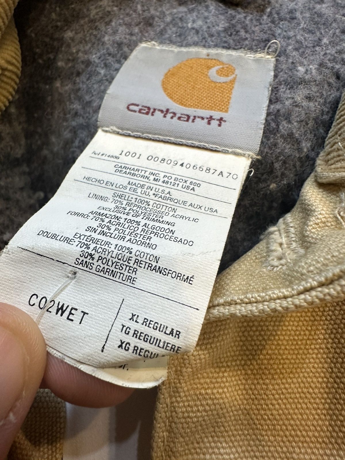 Carhartt × Vintage Carhartt blanket lined c02 2001 jacket Size US XL / EU 56 / 4 - 2 Thumbnail