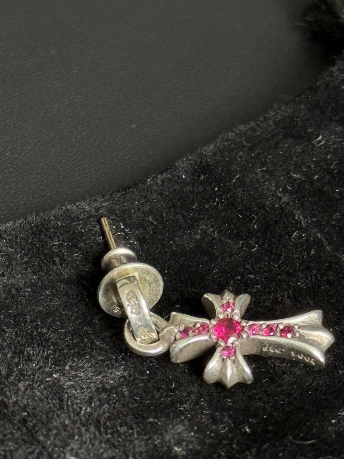 Chrome Hearts Chrome Hearts Pave Factory Ruby Set Babyfat Earring Drop Size ONE SIZE - 9 Thumbnail