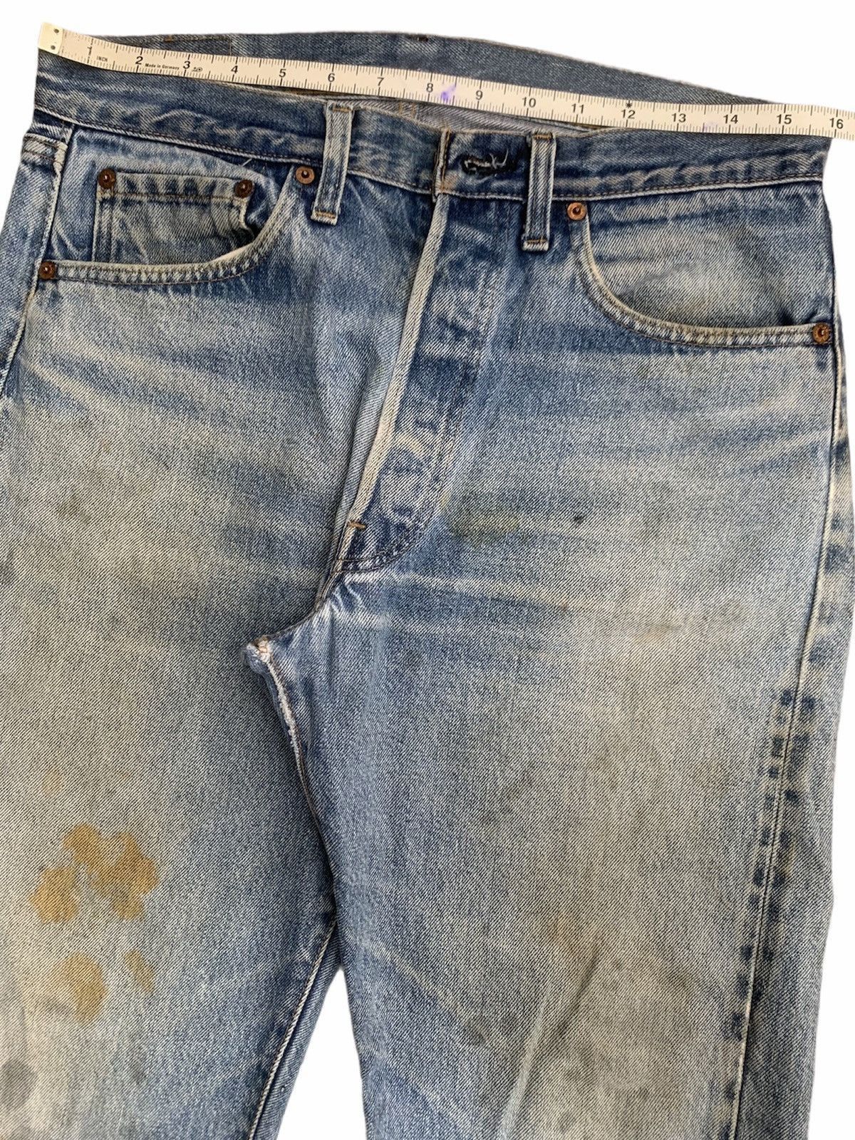 Levi's Vintage 80s Levi's 501 Selvedge Made in USA Distressed Denim Size US 33 - 21 Thumbnail