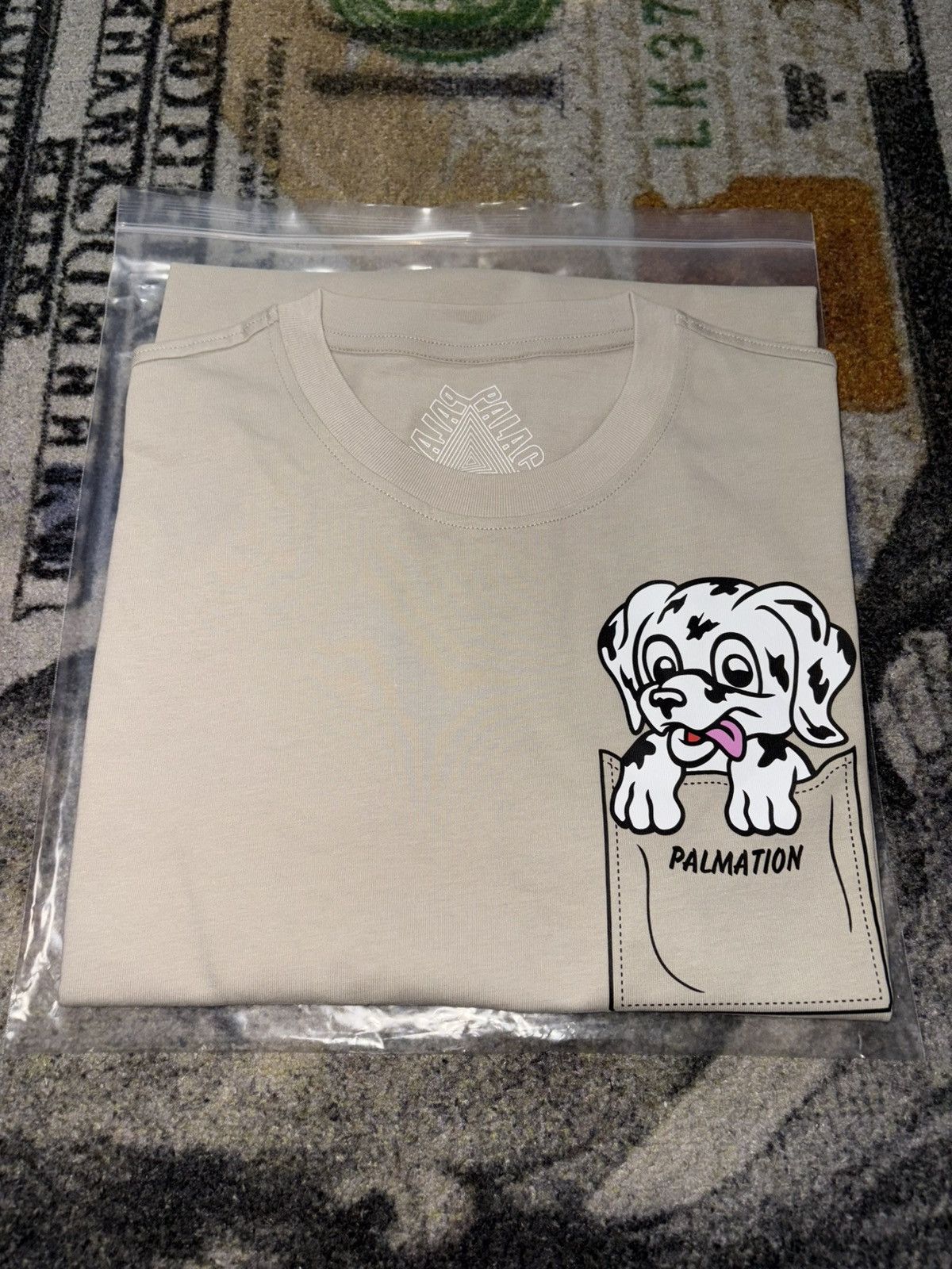 Palace Palace Palmation T-Shirt Stone Size US XL / EU 56 / 4 - 1 Thumbnail