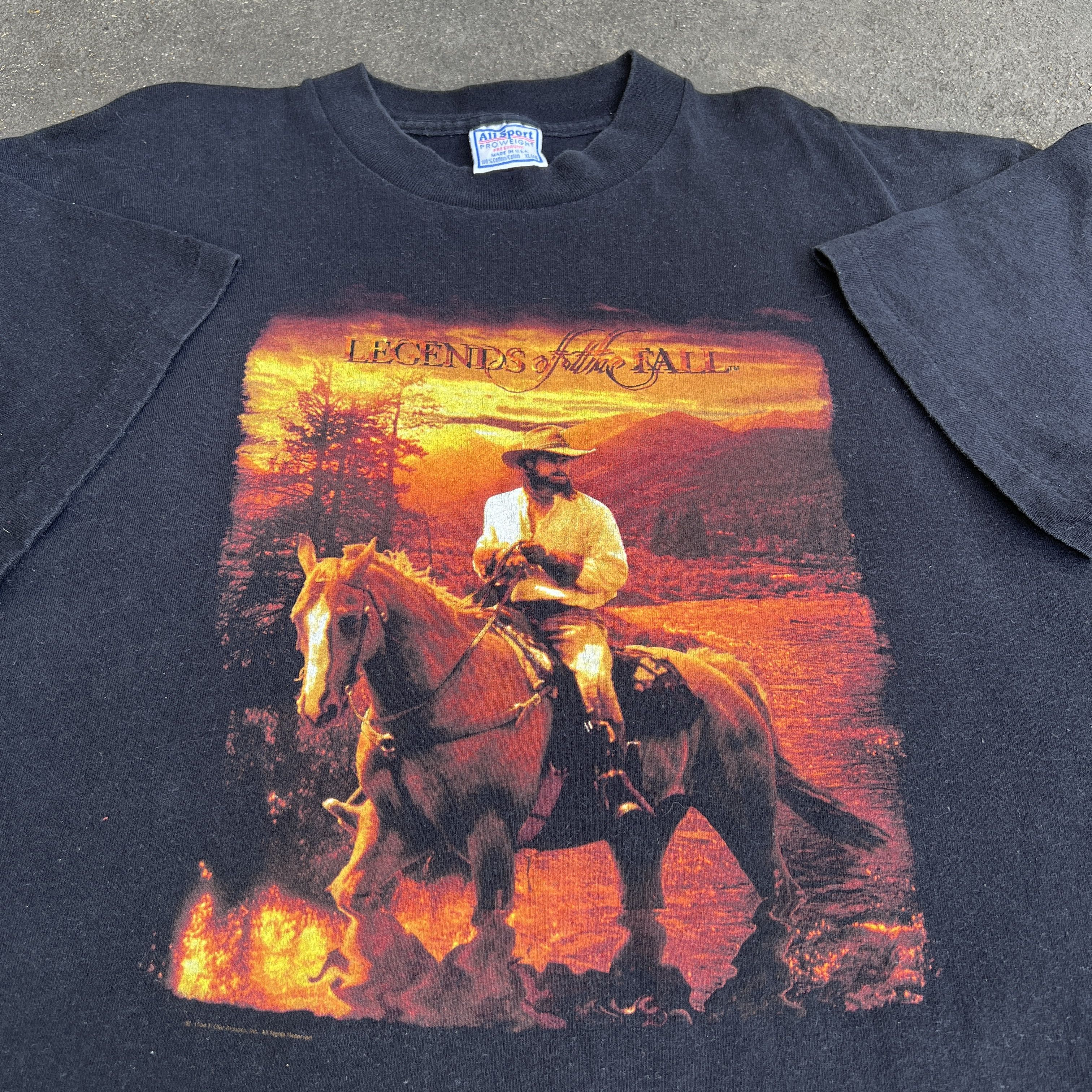 All Sport Vintage 90s Legends of the Fall Movie Promo Tee Brad Pitt Size US XL / EU 56 / 4 - 6 Thumbnail