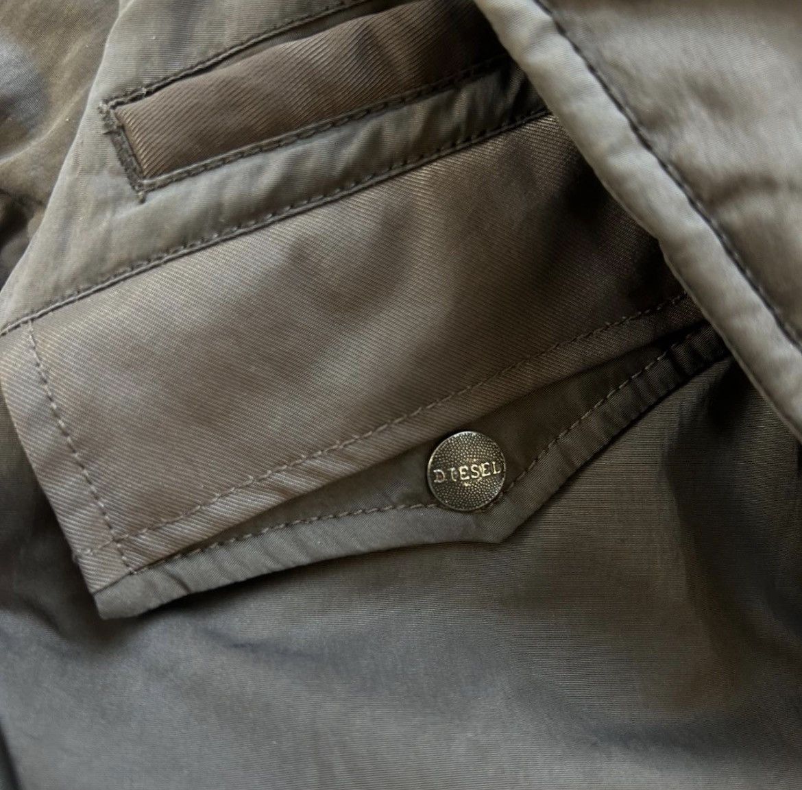 Diesel Diesel Vintage Cropped Double Collar Bomber Moto Jacket Size XS / US 0-2 / IT 36-38 - 2 Thumbnail