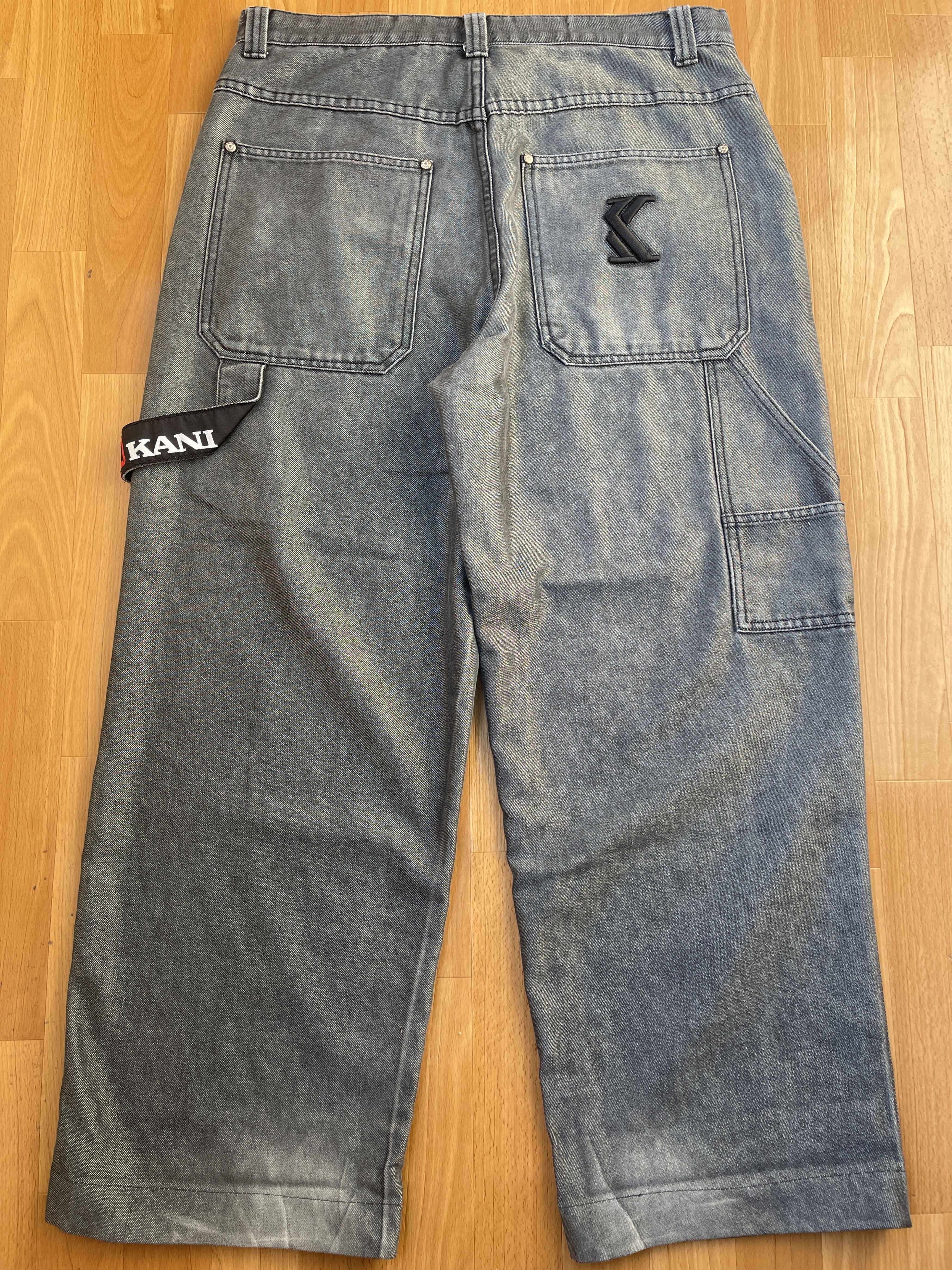 Karl Kani KARL KANI jeans shiny vintage baggy jeans silver metallic 34 Size US 34 / EU 50 - 2 Thumbnail