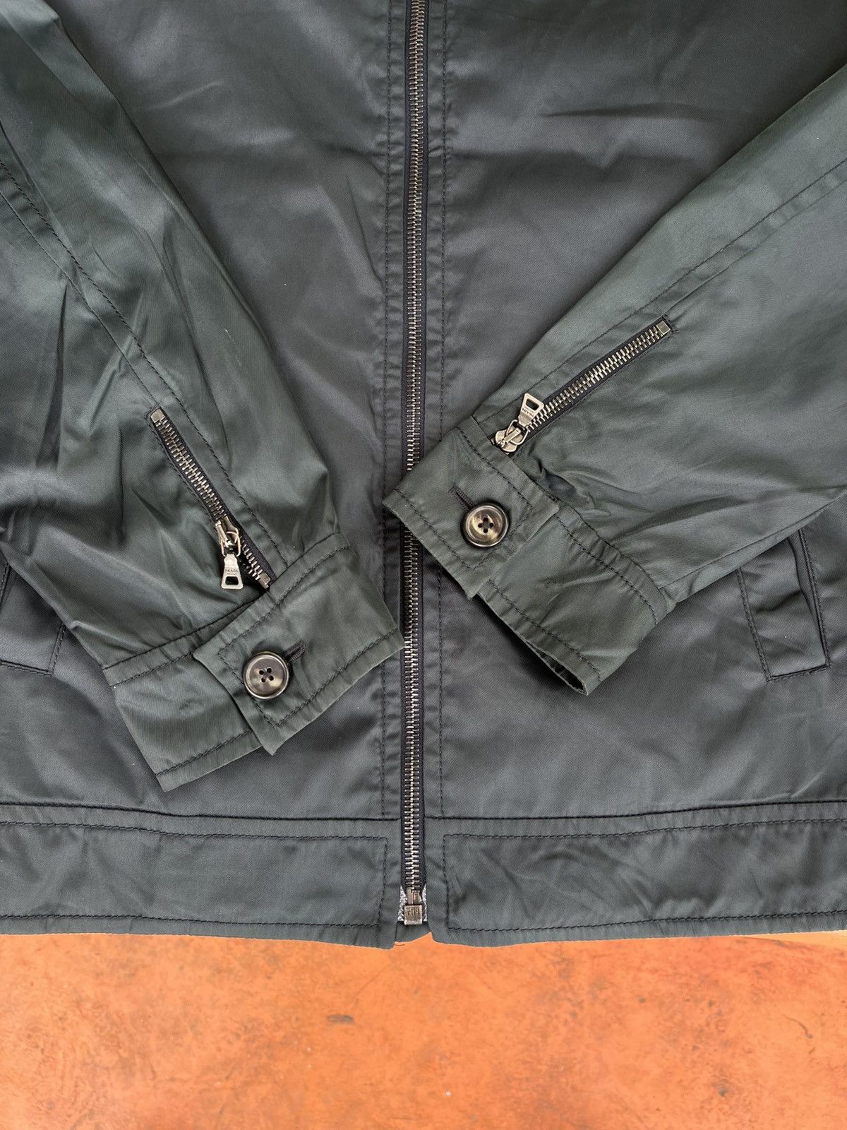 Prada Prada nylon work jacket dark green Size US M / EU 48-50 / 2 - 12 Thumbnail