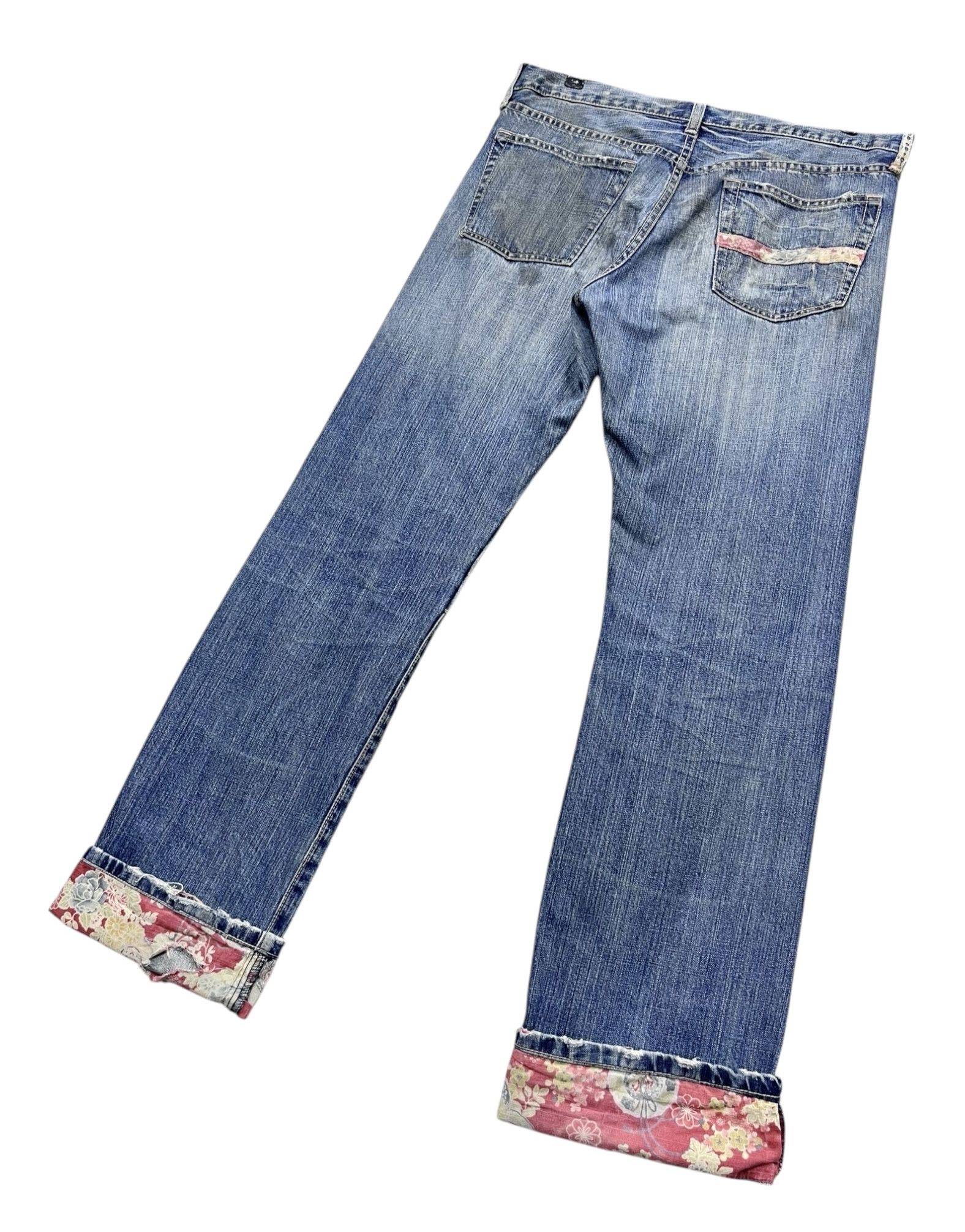 Takeo Kikuchi 🔥Vintage TAKEO KIKUCHI Distressed Ripped Patchwork Mudmax Size US 33 - 11 Thumbnail