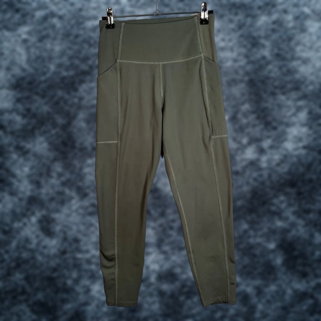 Girlfriend Collective VINTAGE Girlfriend Collective High-Rise Legging Size Small Olive Green Gym Athletic Size 28" / US 6 / IT 42 - 1 Thumbnail