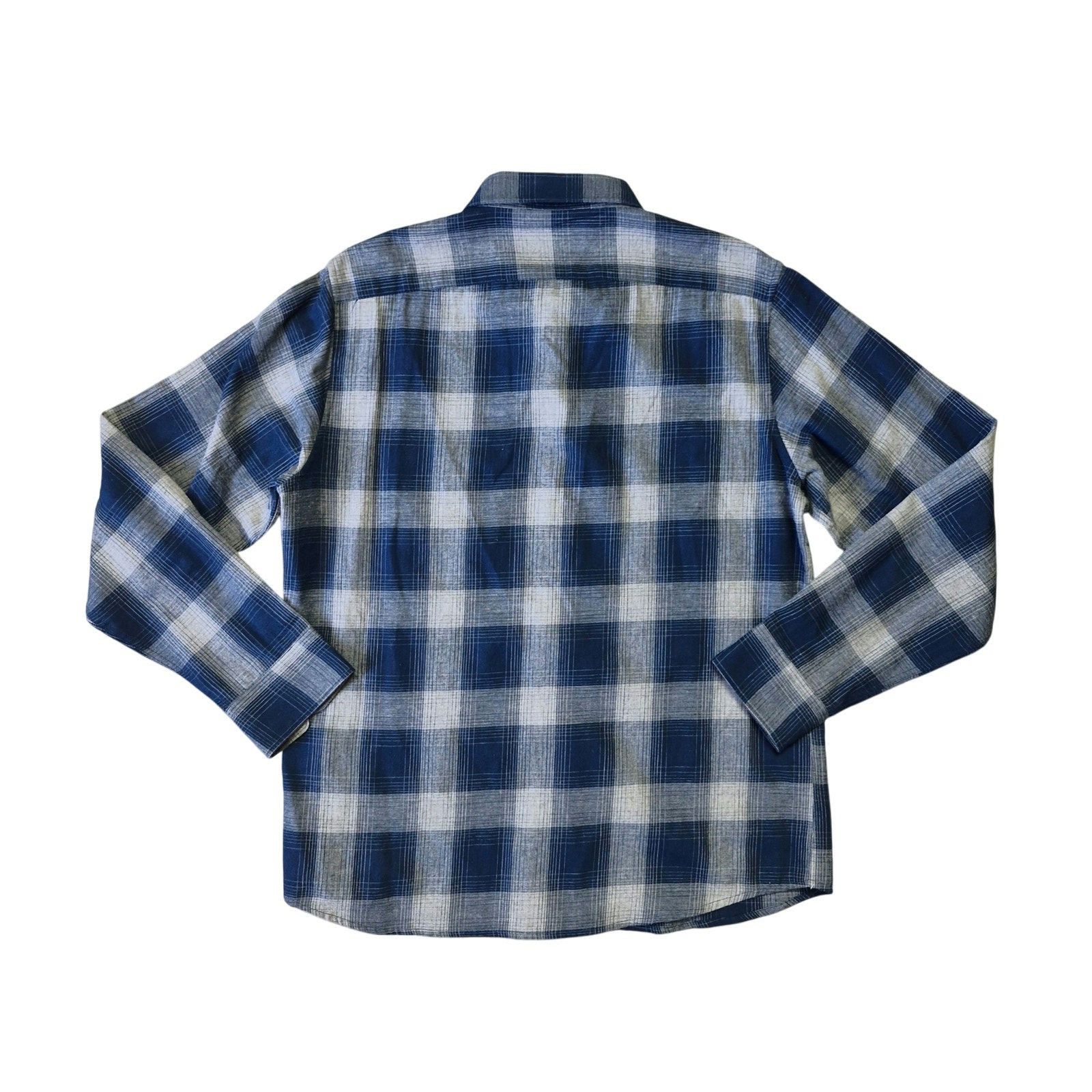 Slate & Stone Slate & Stone Gray Blue Plaid Shirt Men’s Size L Long Sleeve Size US L / EU 52-54 / 3 - 6 Thumbnail