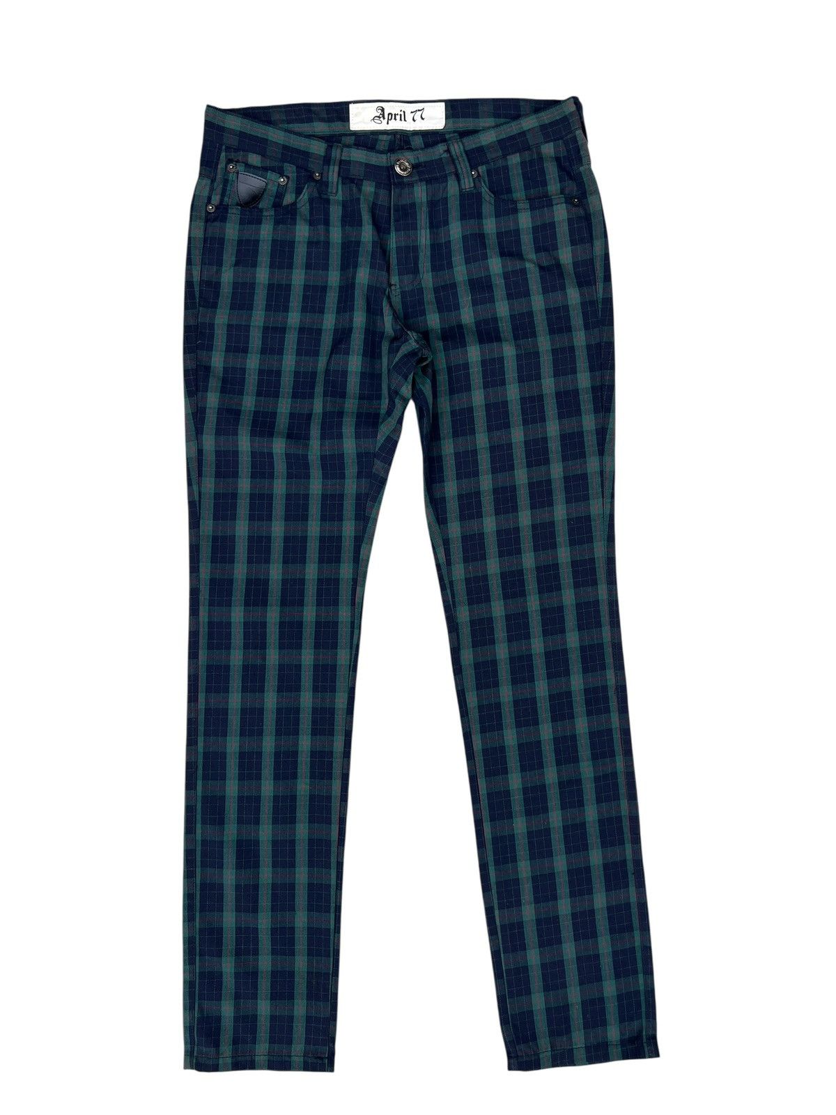 April 77 Vintage 2000s April 77 Joey Hi-Standard 1955 Check Pant Size US 31 - 1 Thumbnail
