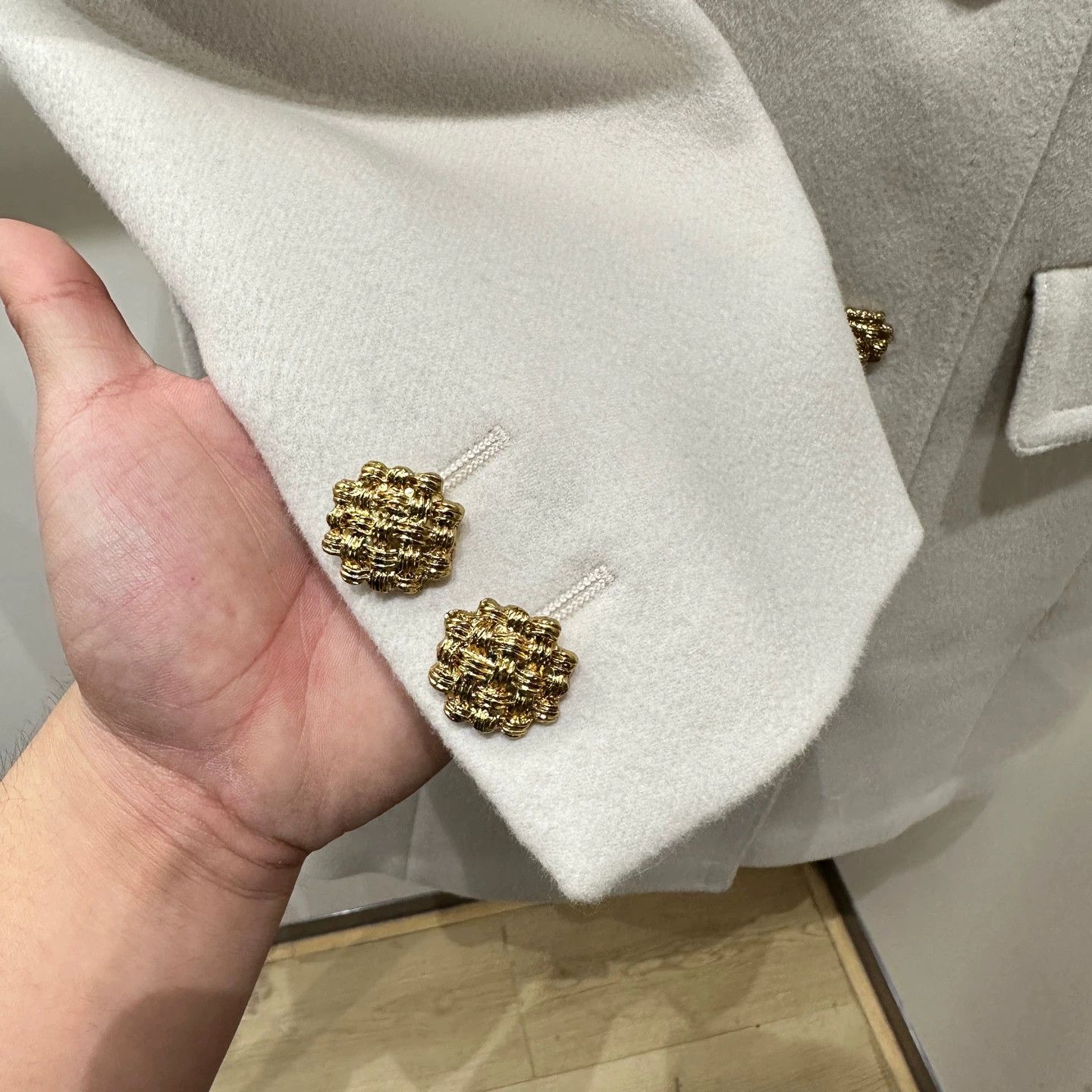 Gucci Gucci Double G Embroidered Button-front Wool Coat Size 38 Size XS / US 0-2 / IT 36-38 - 6 Thumbnail