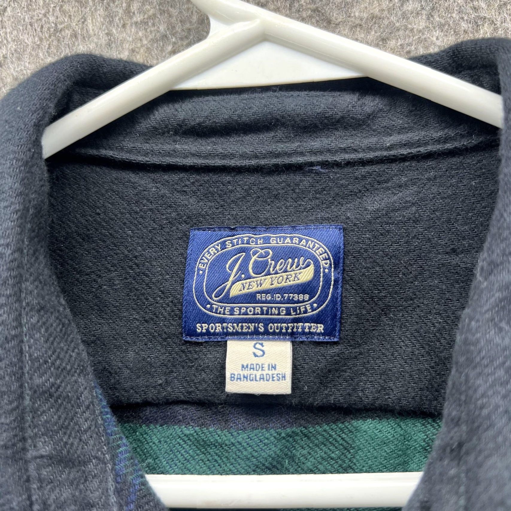J.Crew J.Crew Shirt Jacket Mens Small Black Cotton Flannel Lined Shacket BD019 Size US S / EU 44-46 / 1 - 6 Thumbnail