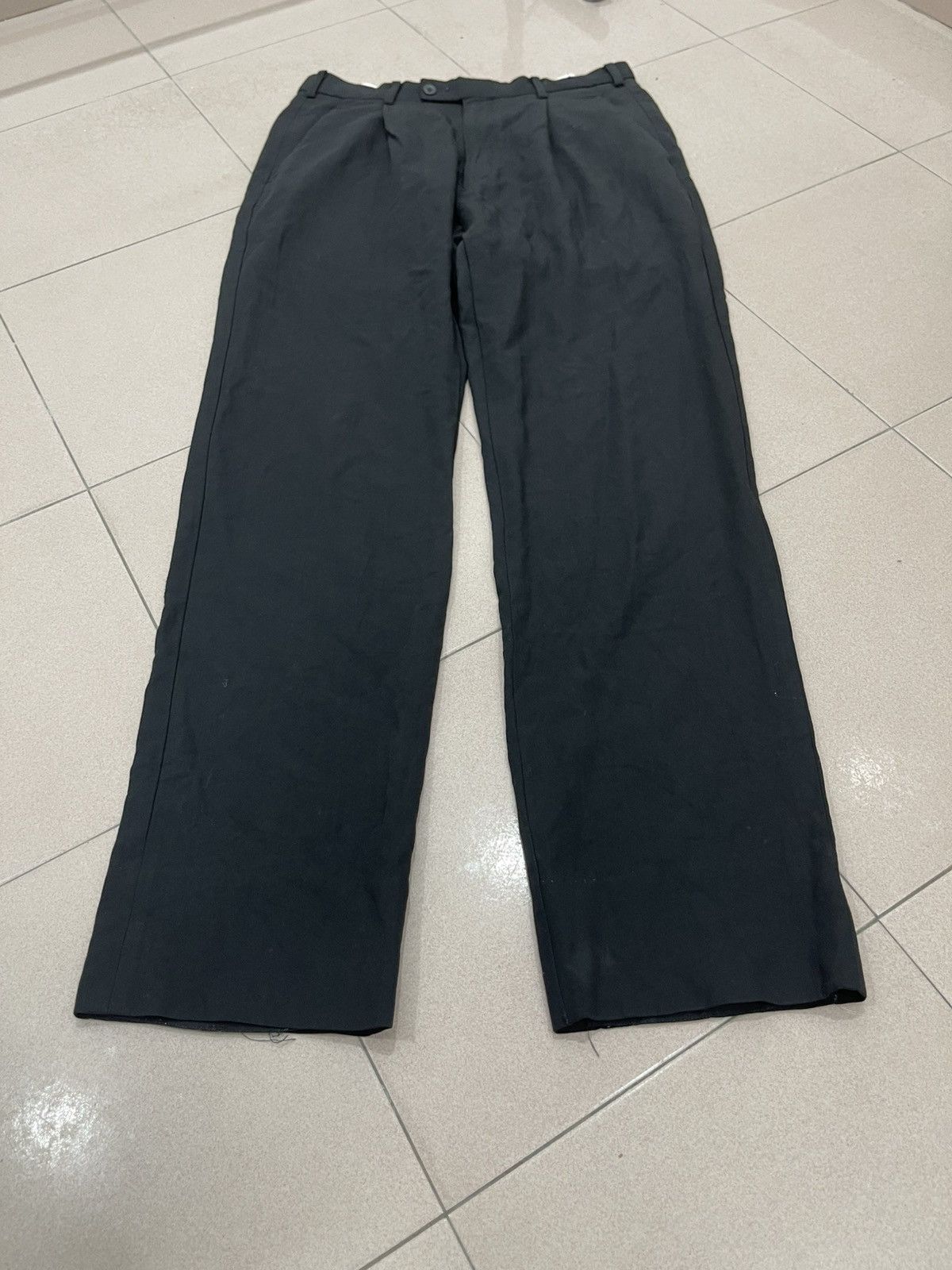 Jean Paul Gaultier Jean Paul GAULTIER HOMME objet Wool Rayon Two Tuck Pants 79 Size US 30 / EU 46 - 11 Thumbnail