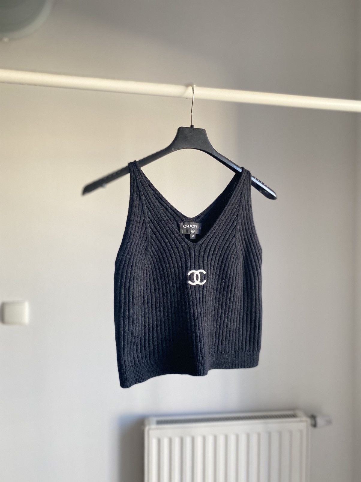 Chanel Chanel Ribbed Knit Tank Top Size M / US 6-8 / IT 42-44 - 9 Thumbnail