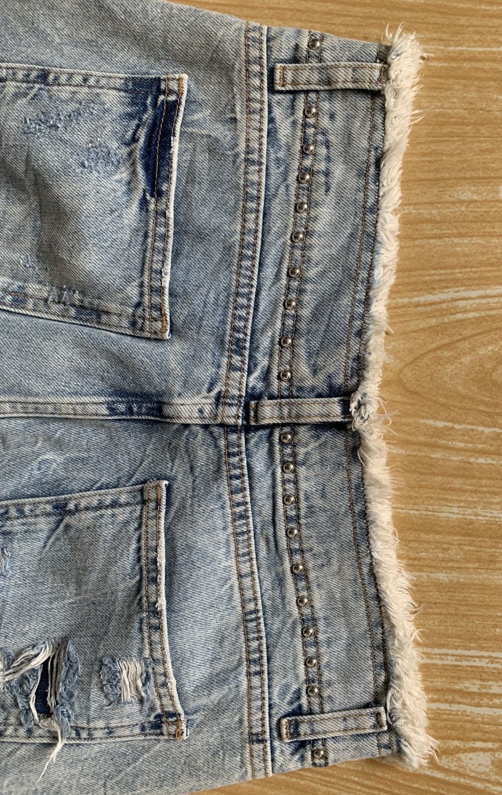 Designer × United Colors Of Benetton Distressed United Colors Of Benetton Stuck Denim Pant Size US 28 / EU 44 - 18 Thumbnail