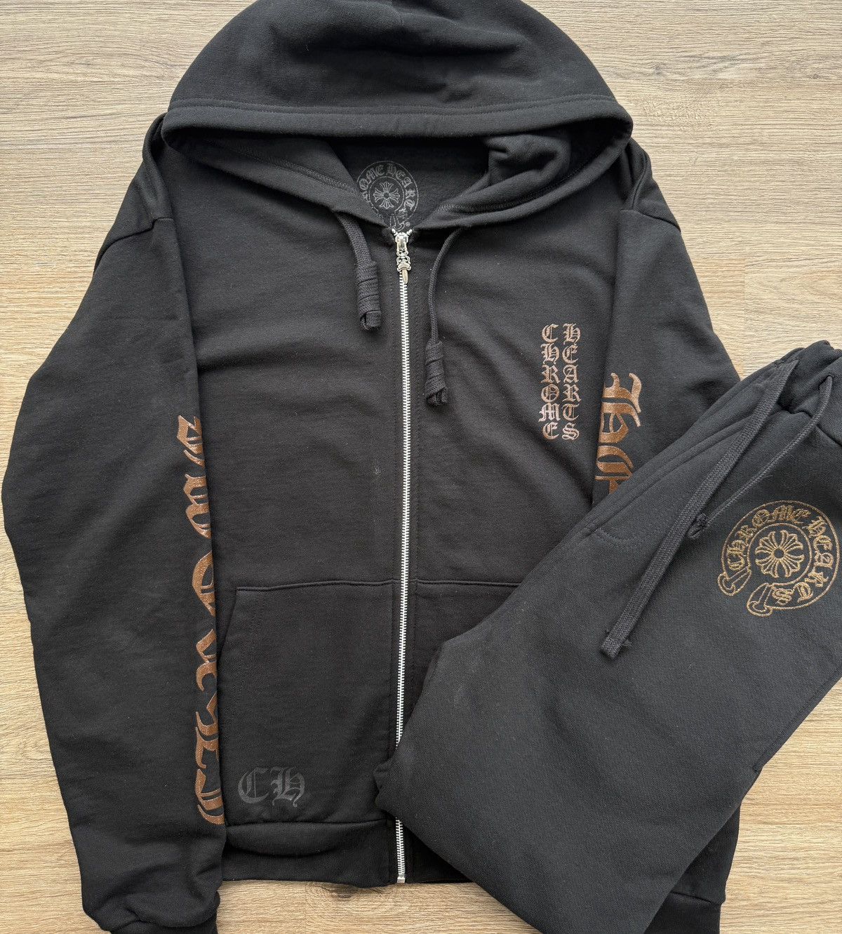 Chrome Hearts Chrome Hearts 1988 Brown Glitter Sweatsuit
