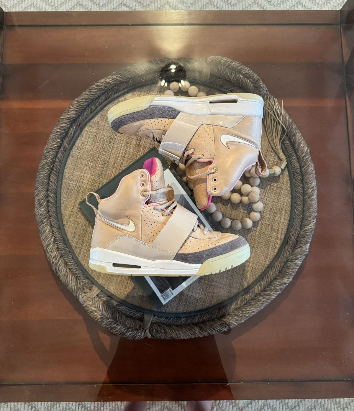 image of Kanye West Nike Air Yeezy 1 “Net Tan” Shoes, Men's (Size 11)