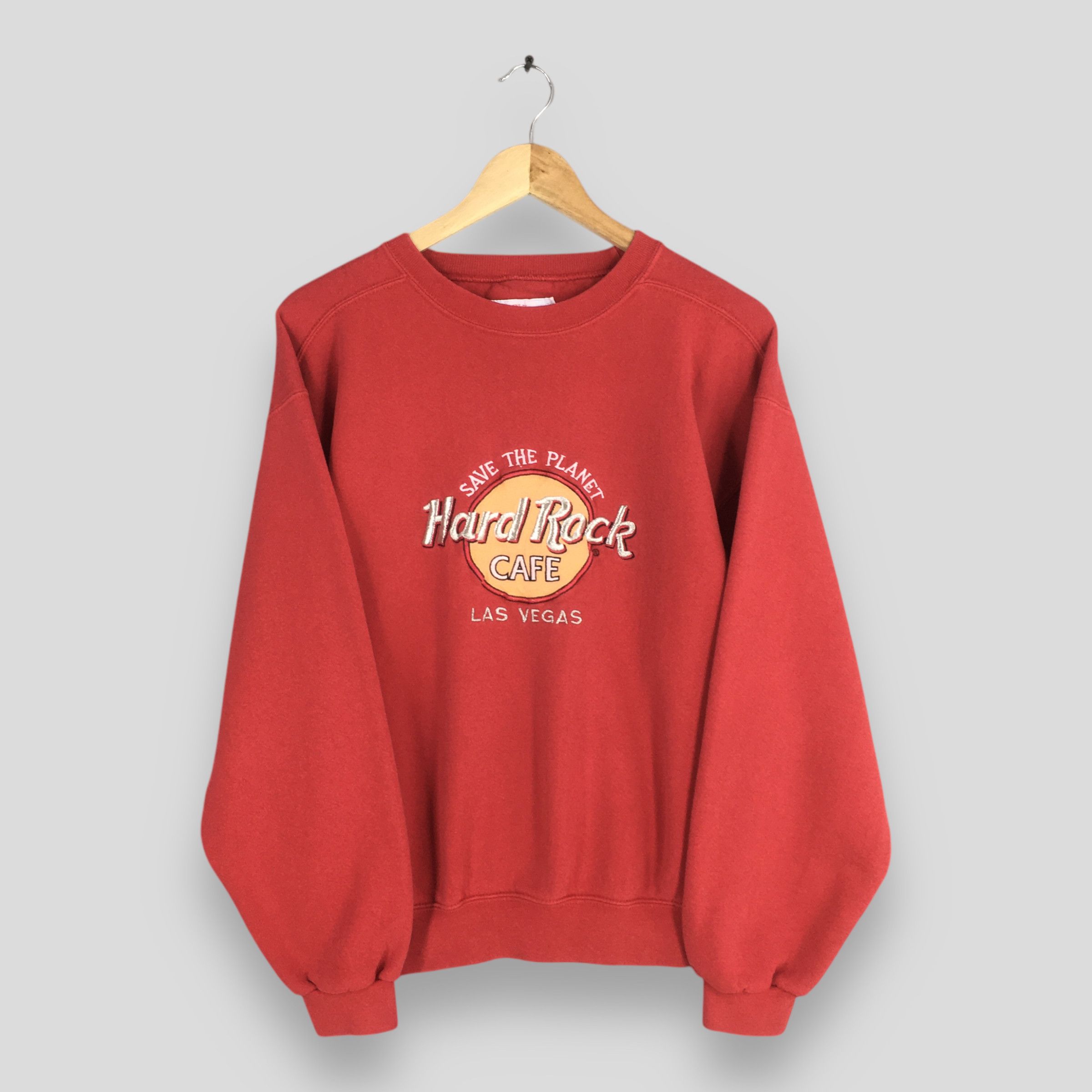 Hard Rock Cafe × Vintage Vintage Hard Rock Cafe Las Vegas Red Sweatshirt Medium Size US M / EU 48-50 / 2 - 1 Thumbnail