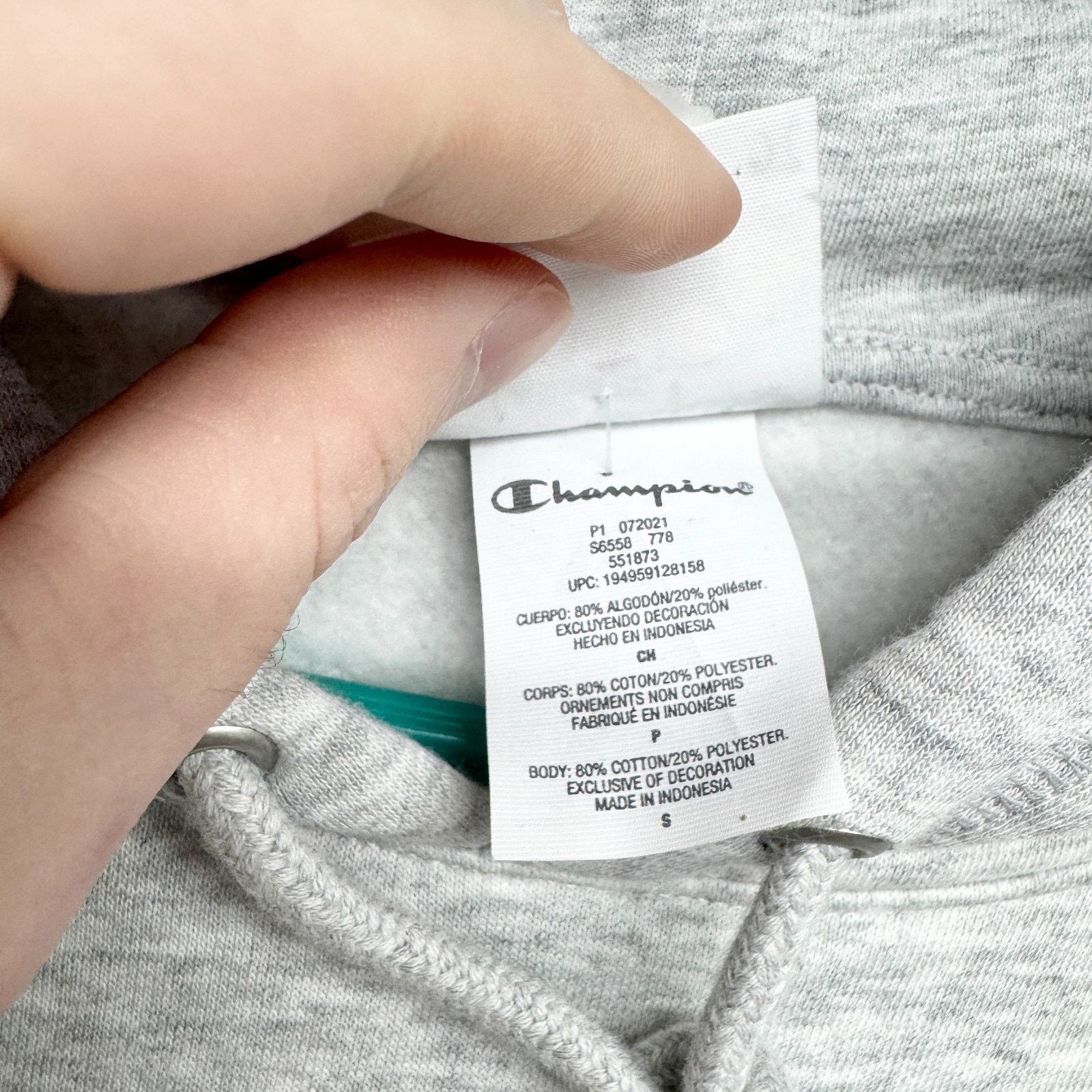 Champion Champion Sweater Unisex Small Gray Classic Fleece Hoodie NWT Size US S / EU 44-46 / 1 - 5 Thumbnail
