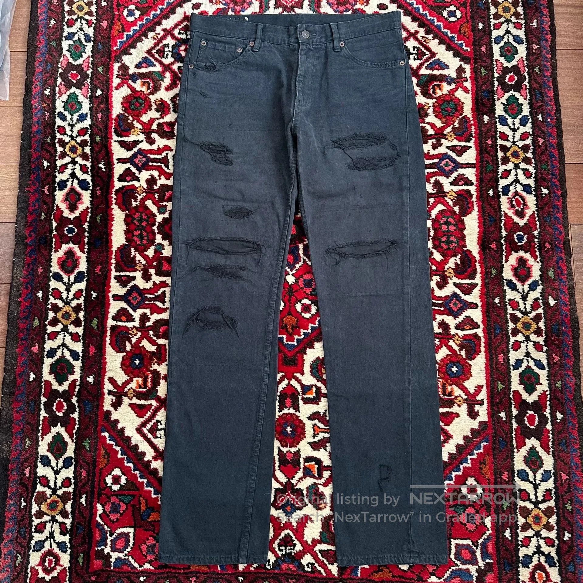 Visvim visvim 19aw black distressed denim jeans. Size US 32 / EU 48 - 1 Thumbnail