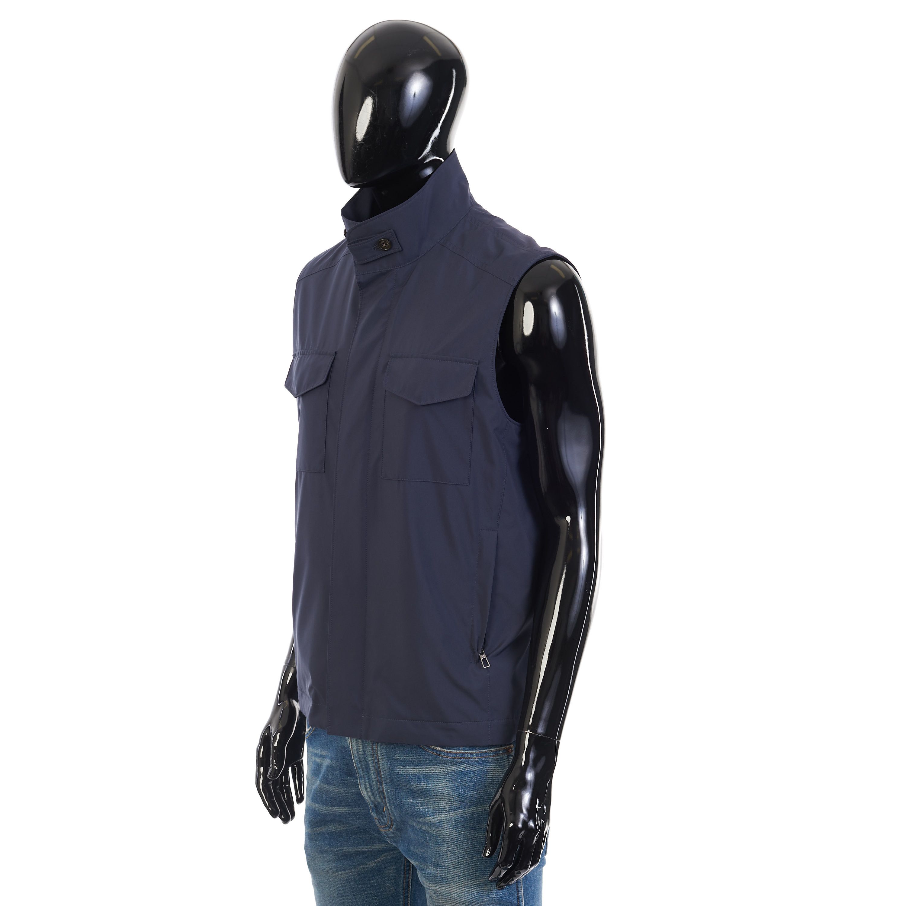 Loro Piana Navy Blue Windmate Traveller Vest - Cashmere Lining Size US S / EU 44-46 / 1 - 2 Thumbnail