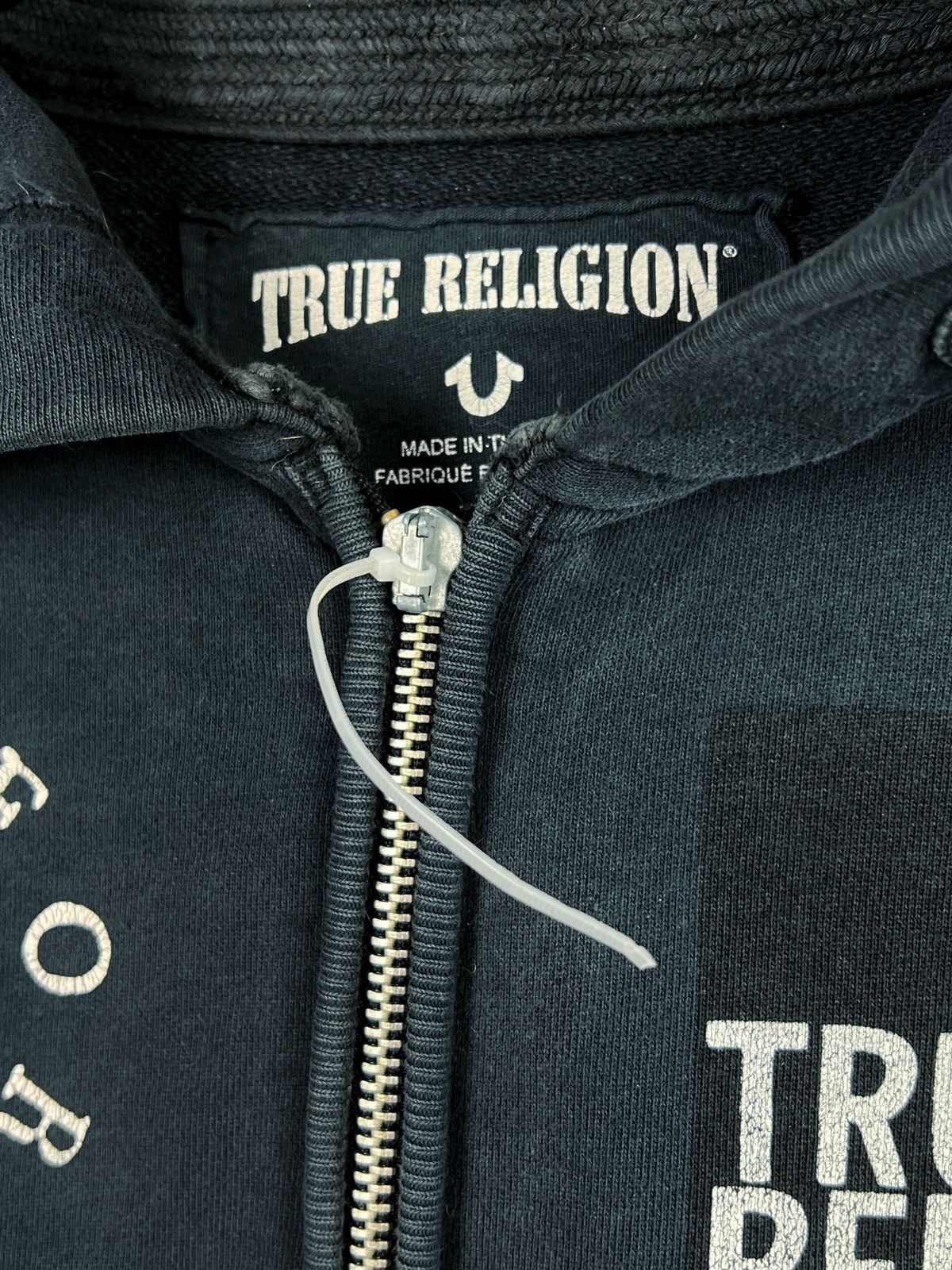 True Religion Vintage True Religion Zip Hoodie Size L - XL Size US XL / EU 56 / 4 - 5 Thumbnail
