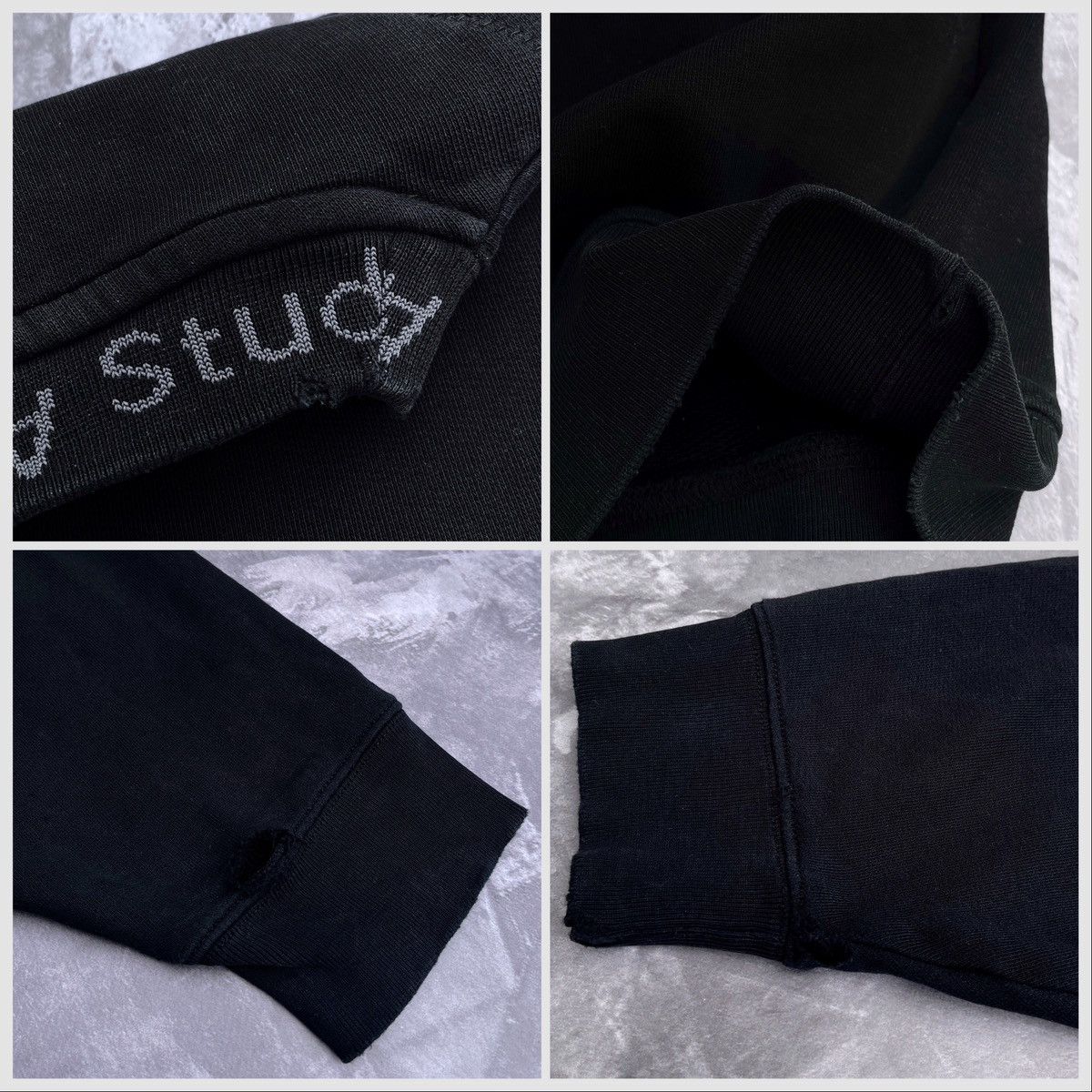 Acne Studios × Designer 🔥ACNE STUDIOS FLOGHO LOGO NECK DISTRESSED SWEATSHIRT Size US M / EU 48-50 / 2 - 10 Thumbnail