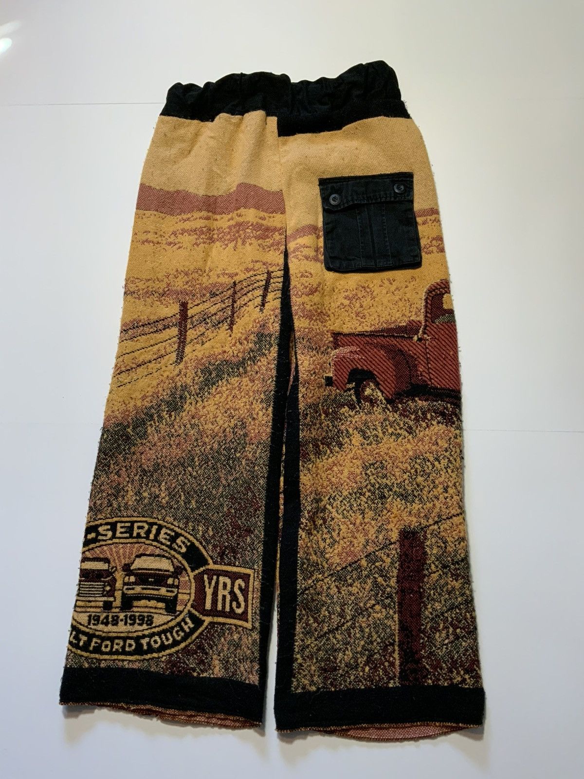 Ford × Vintage 1998 Ford F-Series 50 Year Tapestry Reworked Upcycle Pants Size US 34 / EU 50 - 3 Thumbnail