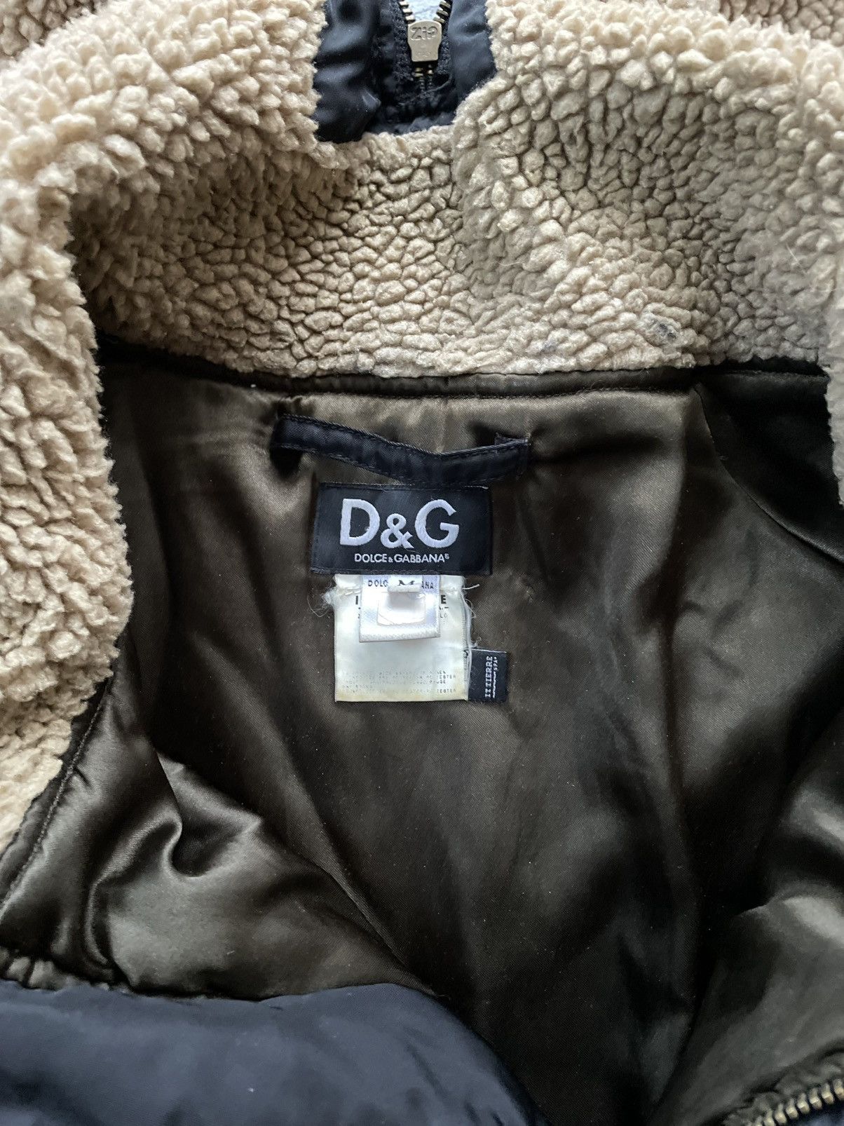 Dolce & Gabbana 2000s Dolce & Gabbana Long Detachable Hood Black Bomber Size US M / EU 48-50 / 2 - 6 Thumbnail