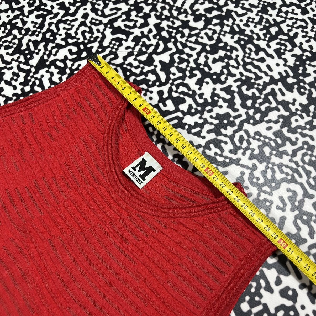 Missoni Vintage Y2K Missoni Luxury Abstract Mesh Print Sexy Tank Top Size M / US 6-8 / IT 42-44 - 15 Thumbnail