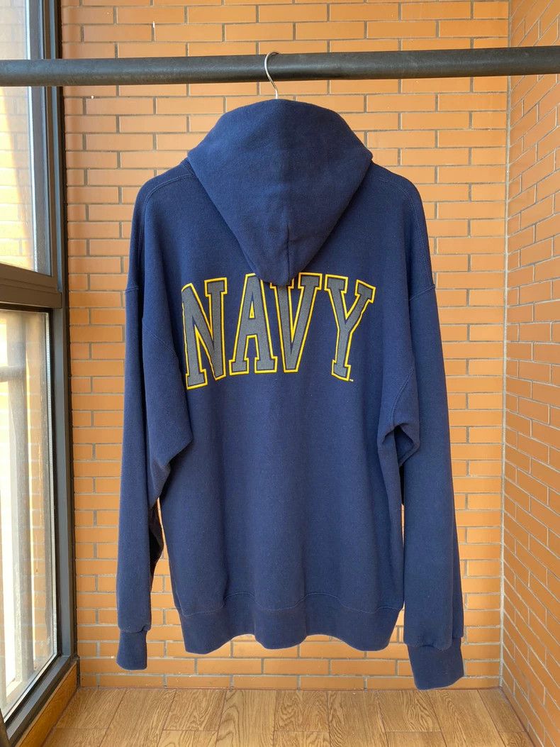 Vintage NAVY hoodie 90s 2505-Nextarrow Size US L / EU 52-54 / 3 - 2 Thumbnail