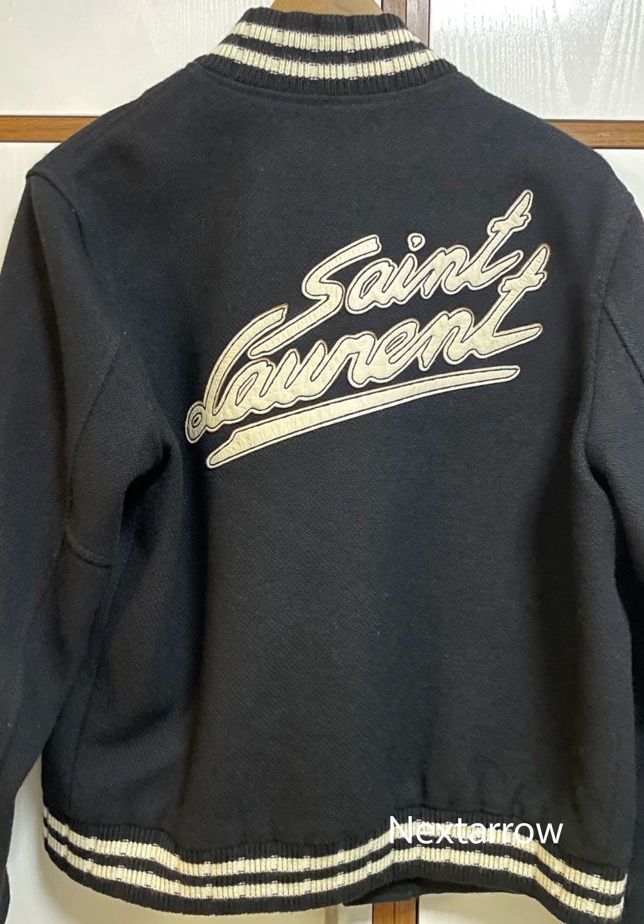 Saint Laurent Paris × Yves Saint Laurent Saint Laurent Classic Black Teddy Baseball Jac2412-Nextarrow Size US M / EU 48-50 / 2 - 2 Thumbnail